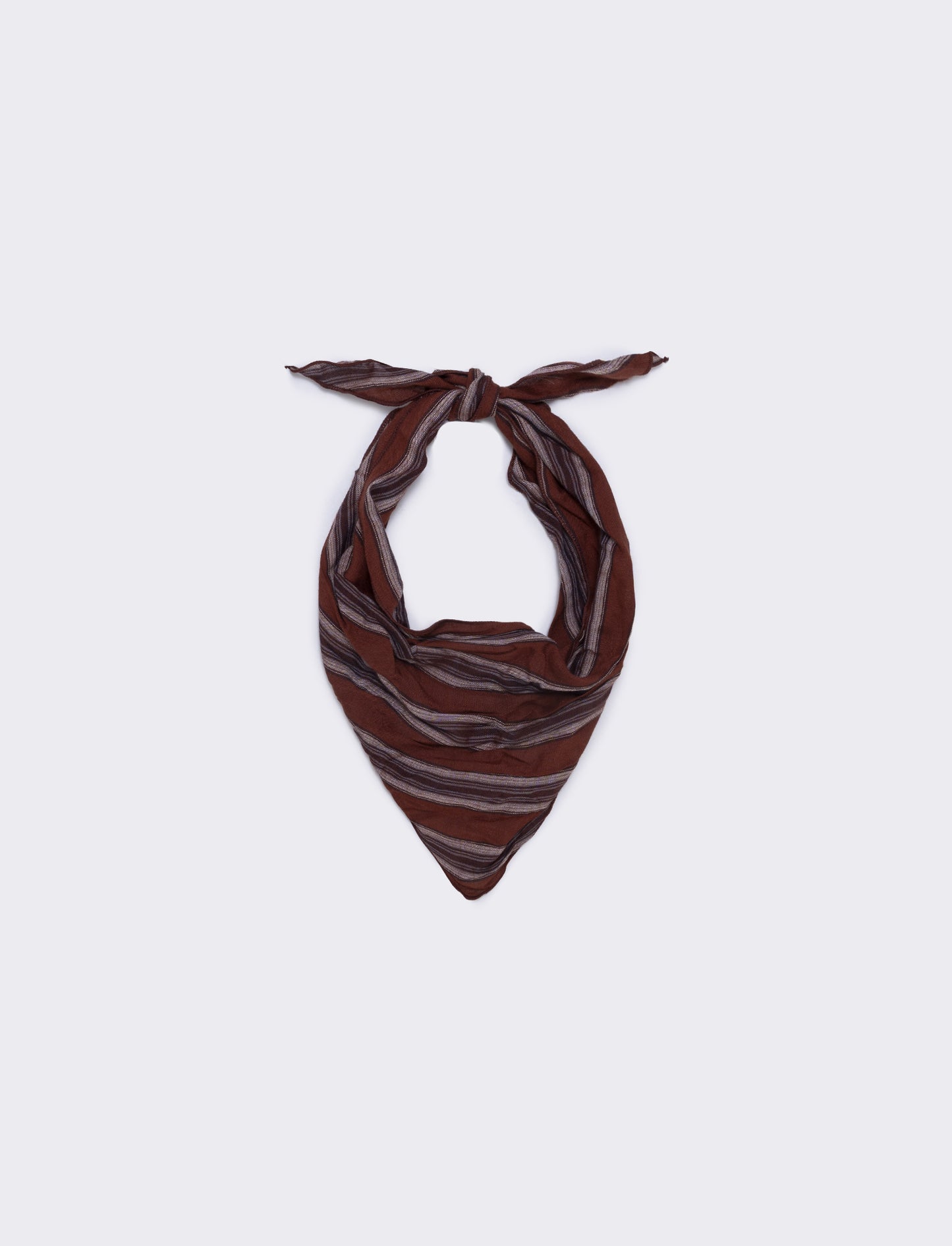 Foulard triangolino righe e quadri eleganti - Arancio