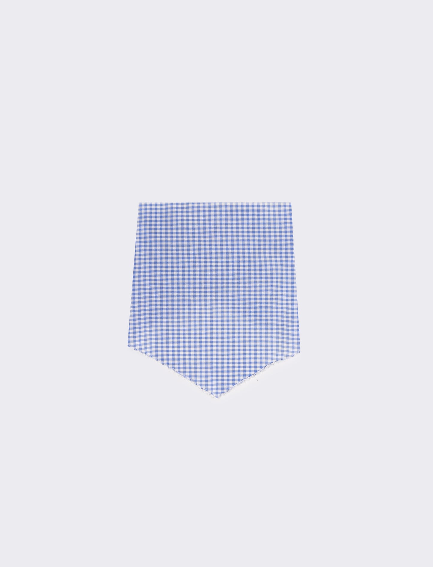 Foulard triangolino vichy elegante e chic - Celeste