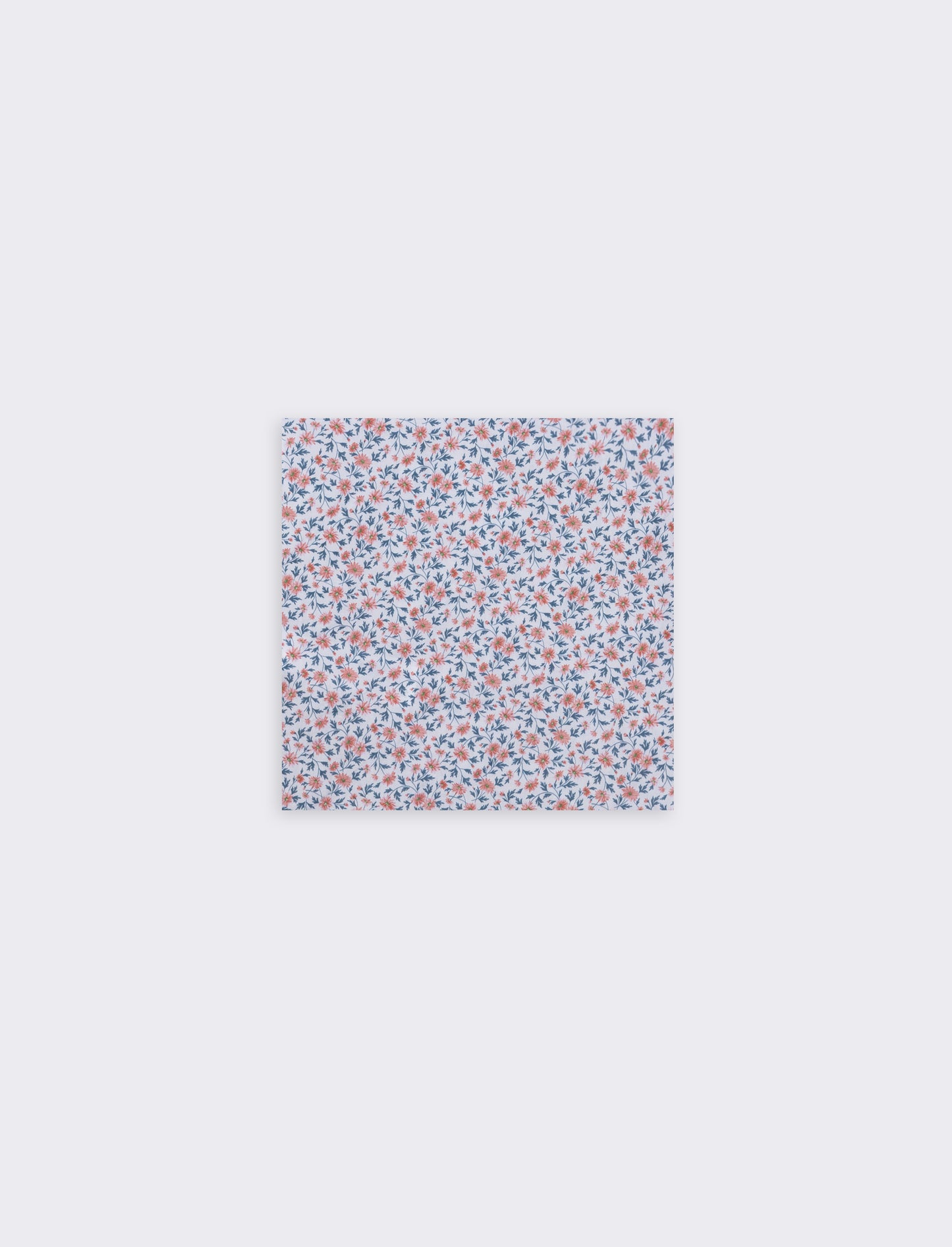 Foulard triangolo con fiorellini e pizzo - Rosa