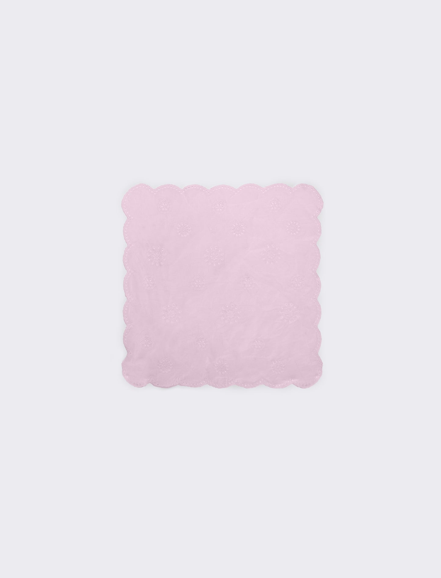 Foulard bambina con pizzo sangallo - Rosa