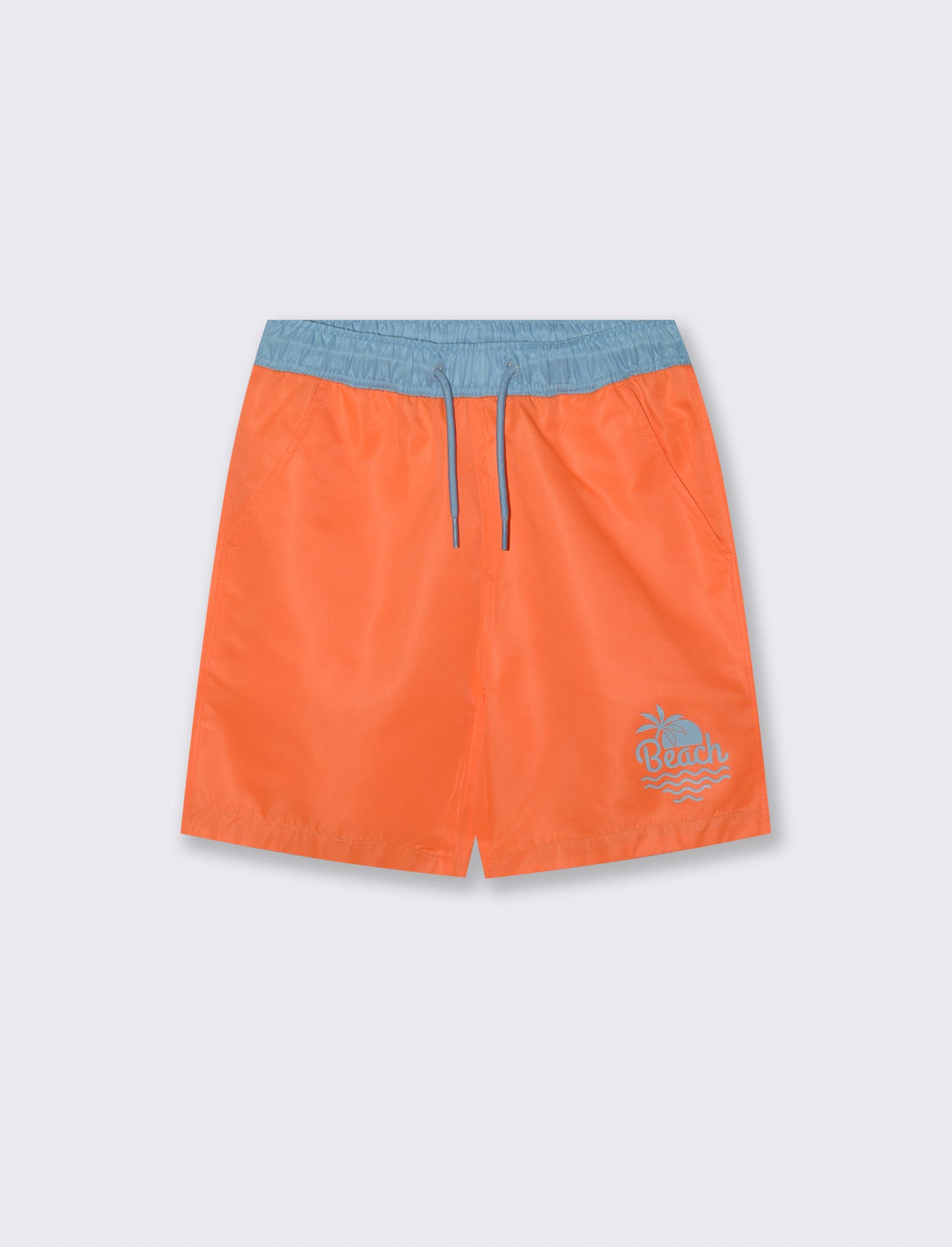 Bicolored boxer costume with bustier - Orange
