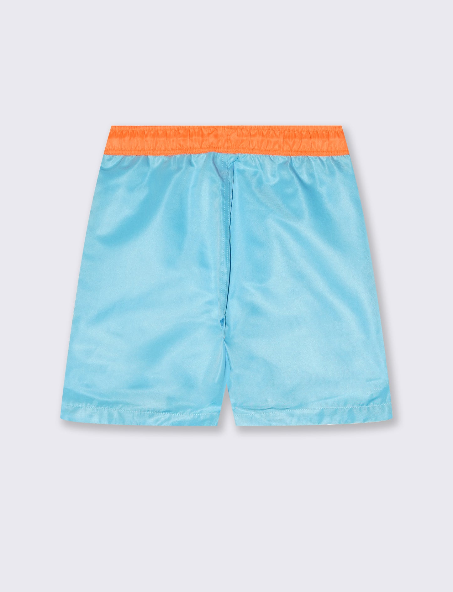 Costume boxer bicolore con bustino - Azzurro