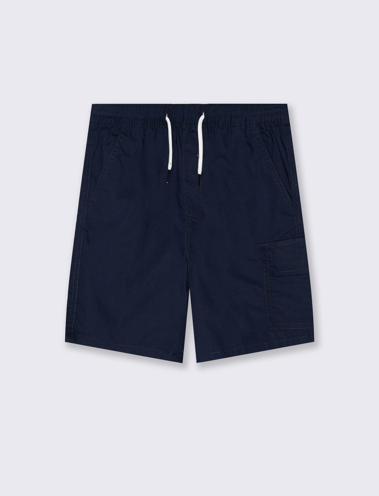 Bermuda in cotone tinta unita versatili - Blu