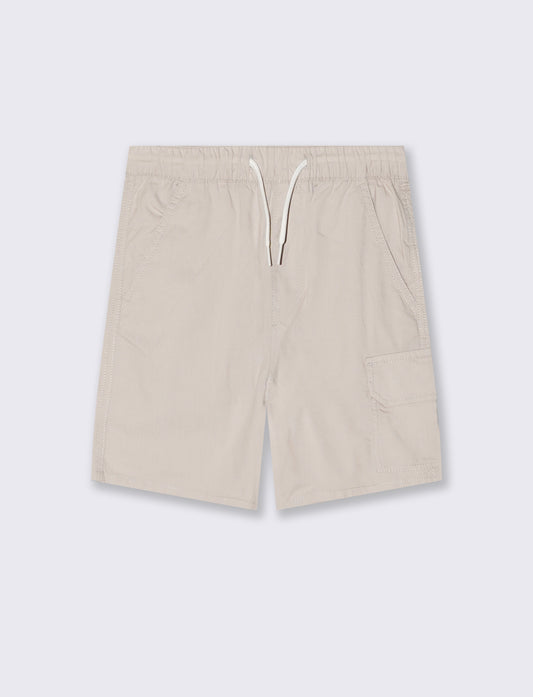 Bermuda in cotone tinta unita versatili - Beige
