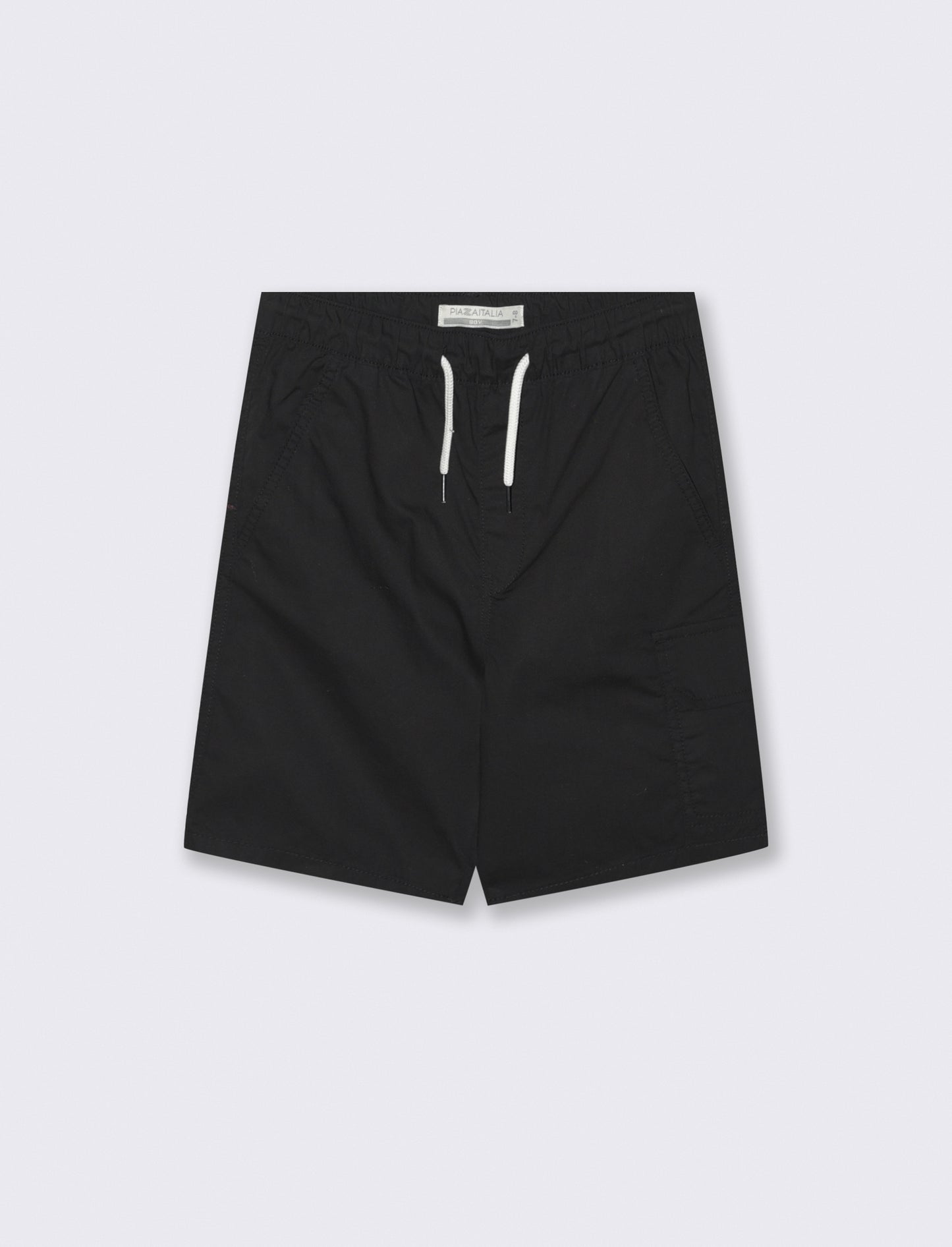 Bermuda in cotone tinta unita versatili - Nero