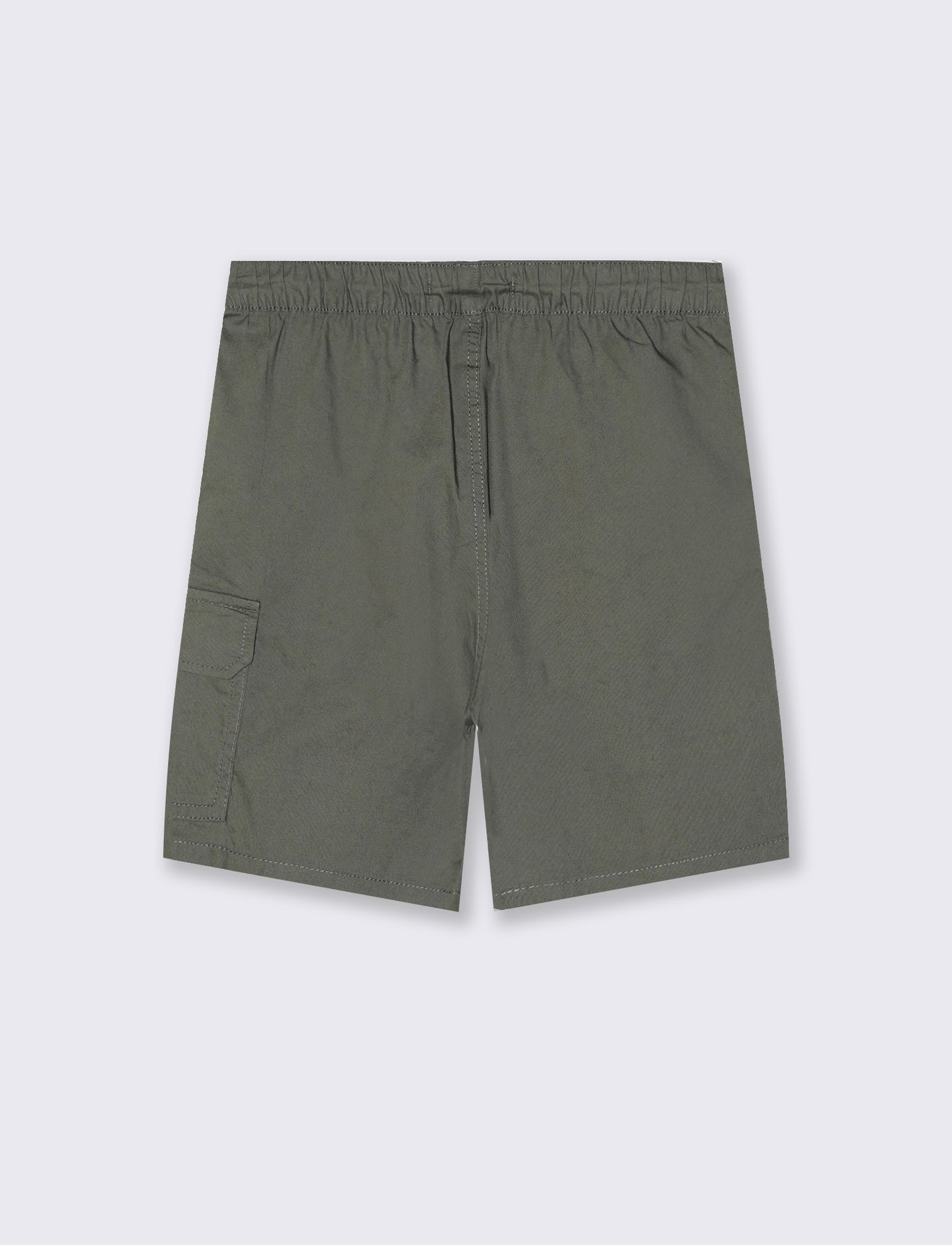 Bermuda in cotone tinta unita versatili - Verde militare