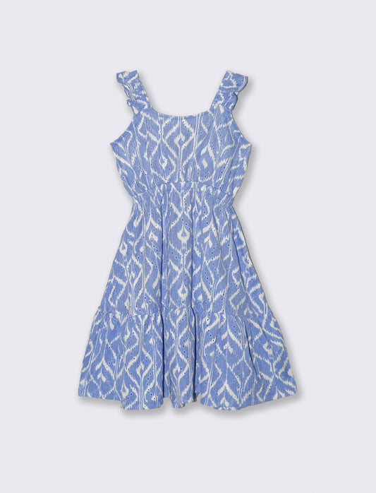 Abito estivo con stampa all over. - Fantasia