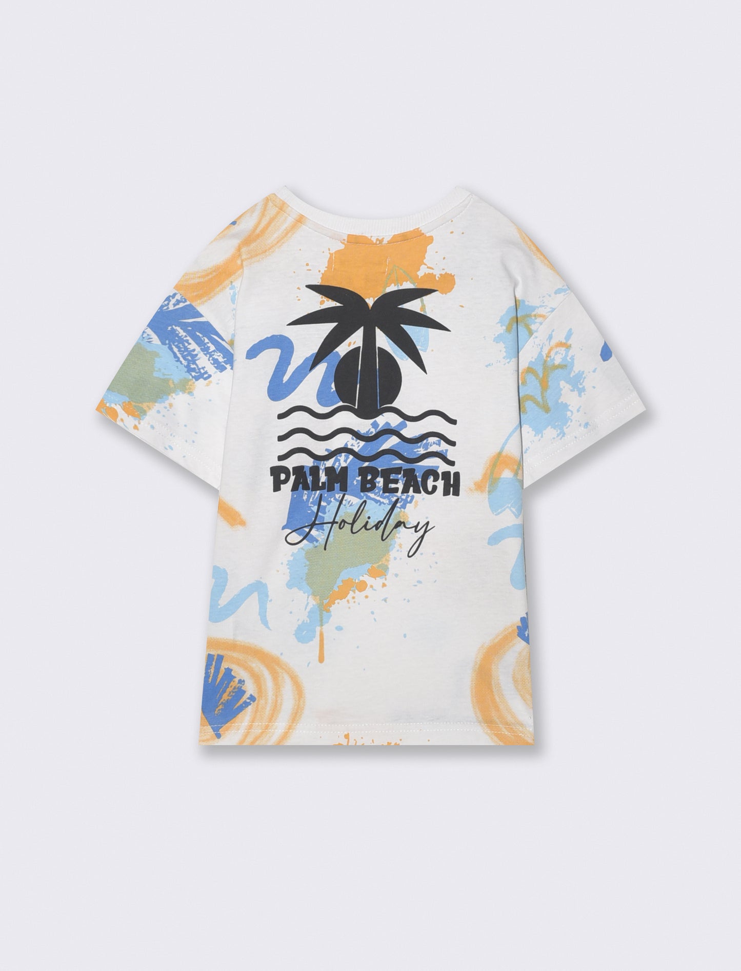 T-shirt fantasia mezza manica in jersey - Fantasia