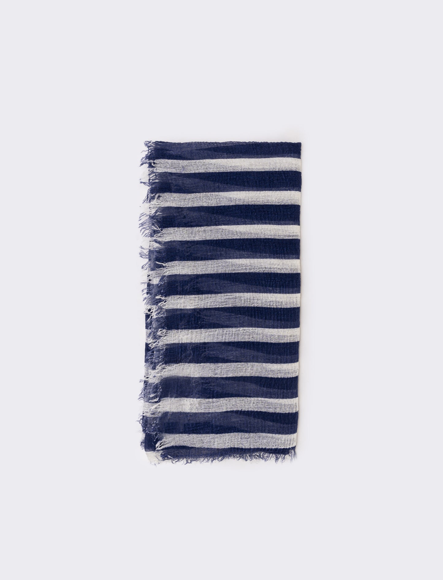 Foulard grande righe per uomo - Blu