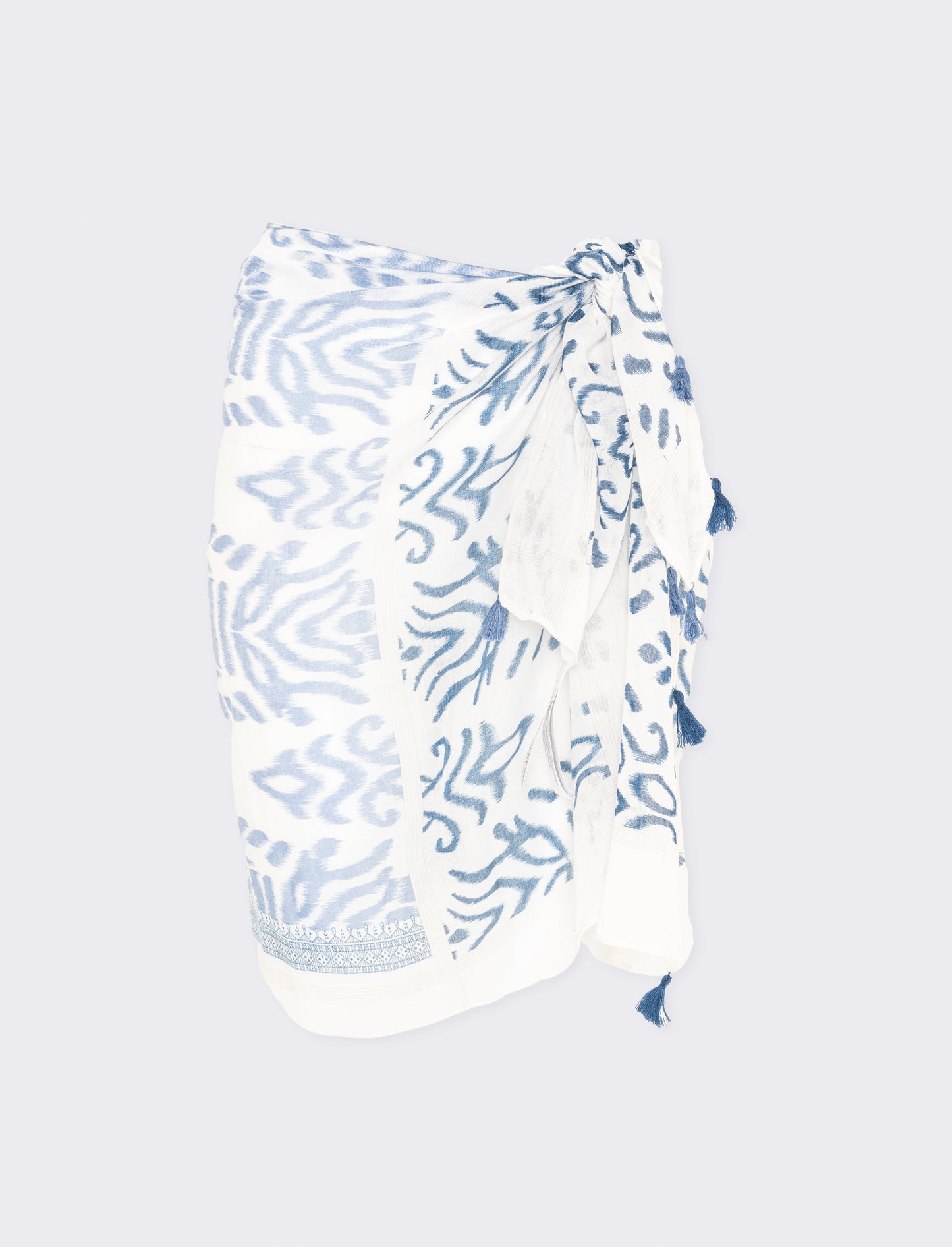 Copricostume pareo animalier elegante - Blu
