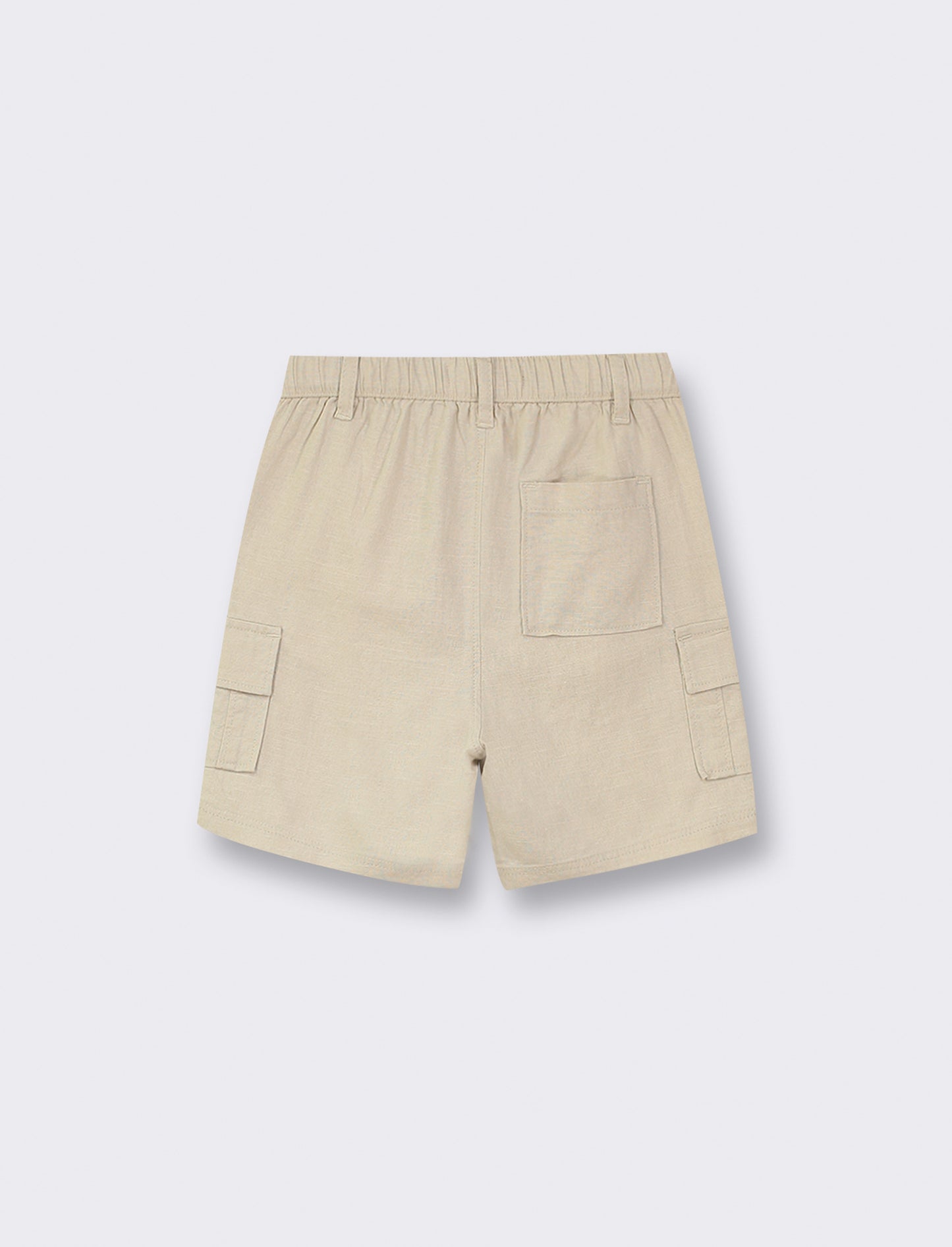 Bermuda cargo in misto lino - Beige