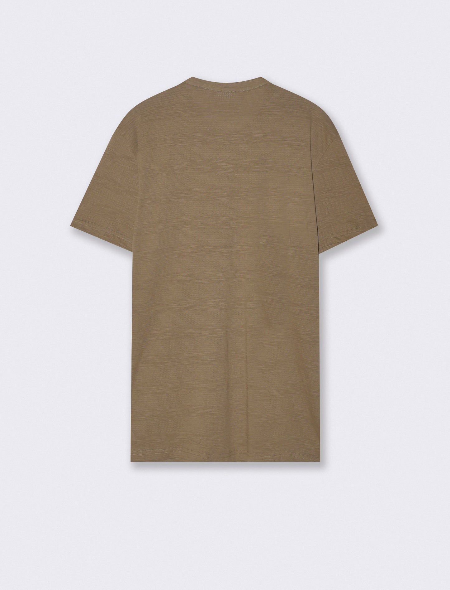 T-SHIRT SERAFINO STRUTTURA JACQUARD - Verde kaki