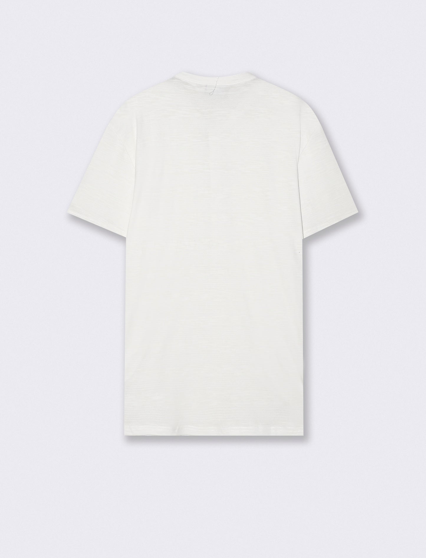 T-SHIRT SERAFINO STRUTTURA JACQUARD - Bianco