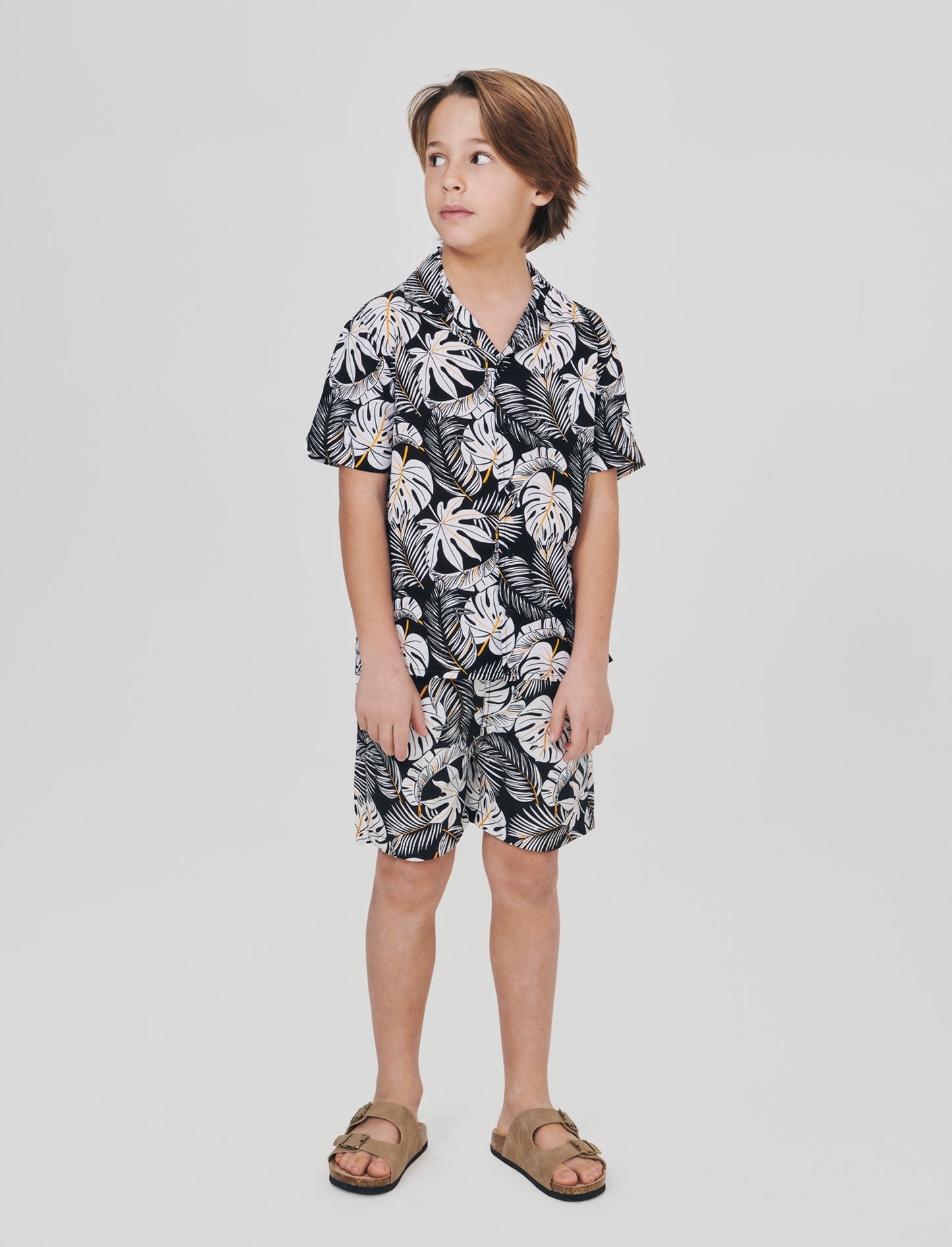 Summer patterned boxer shorts - Black