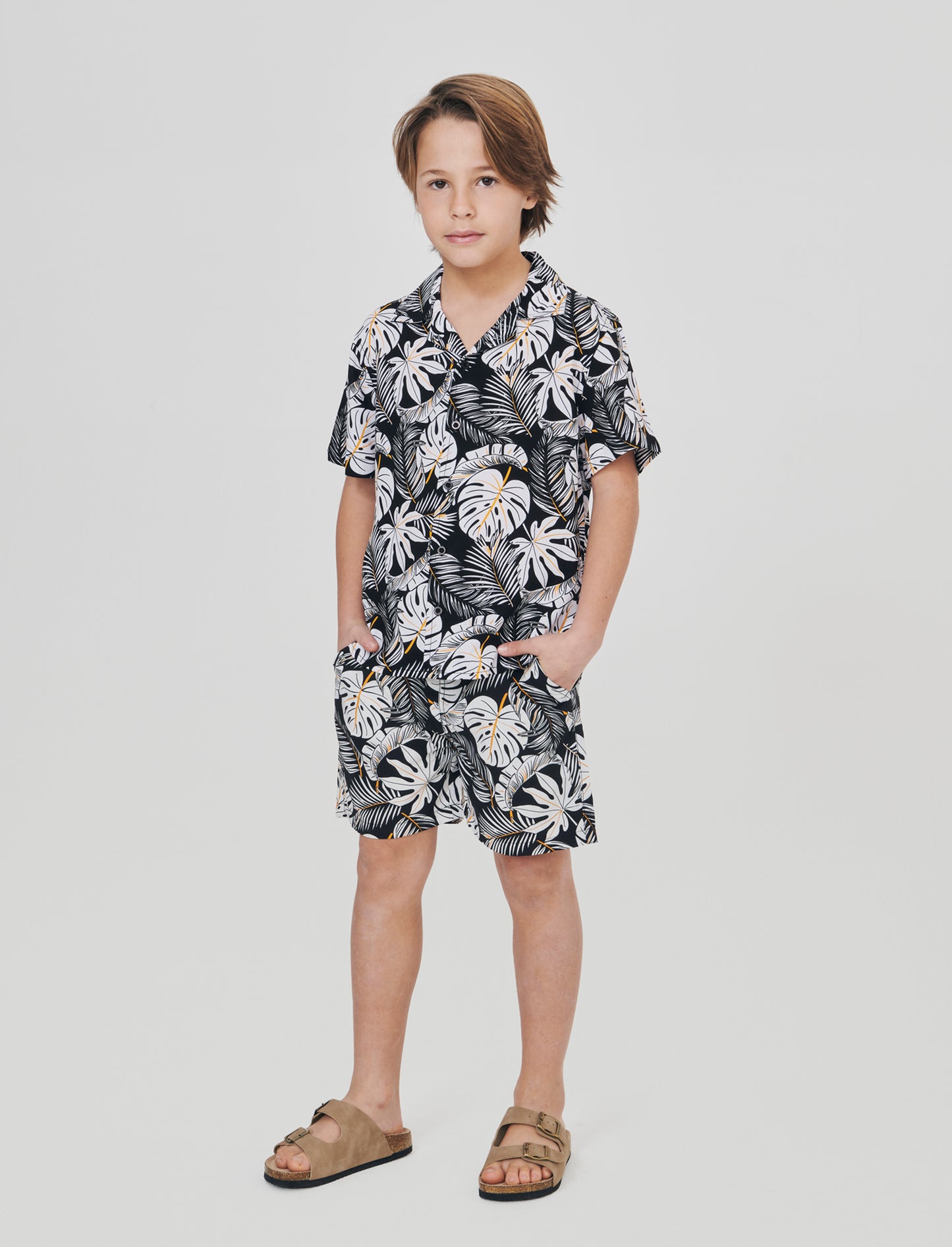 Summer patterned boxer shorts - Black