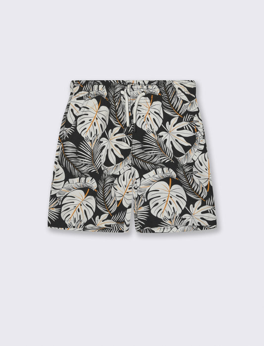 Summer patterned boxer shorts - Black