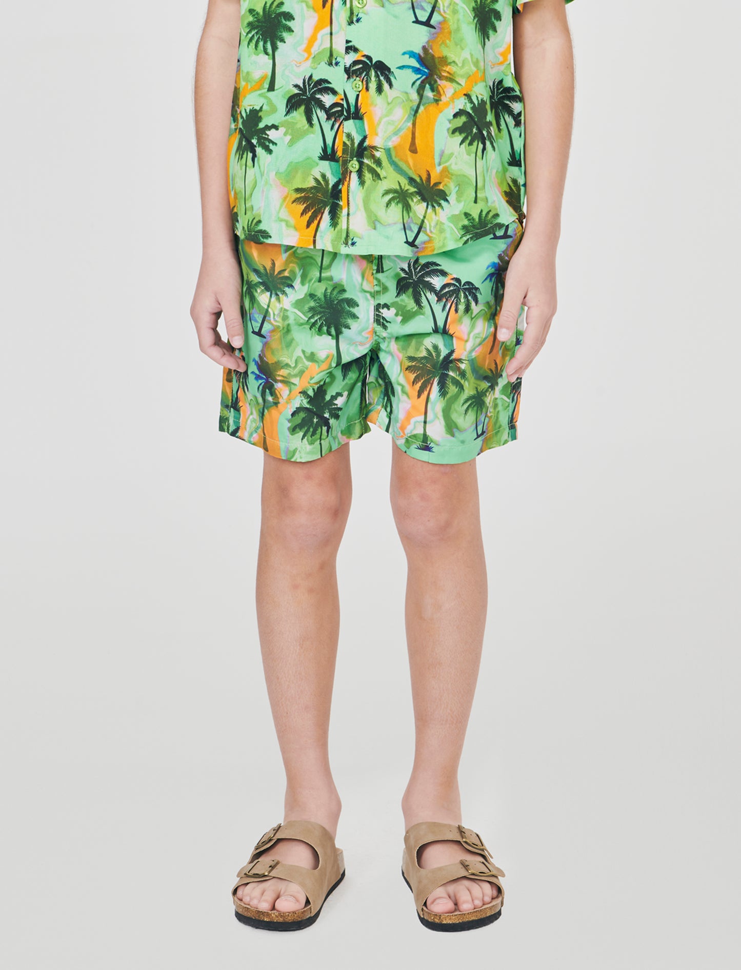 Summer patterned boxer shorts - Green