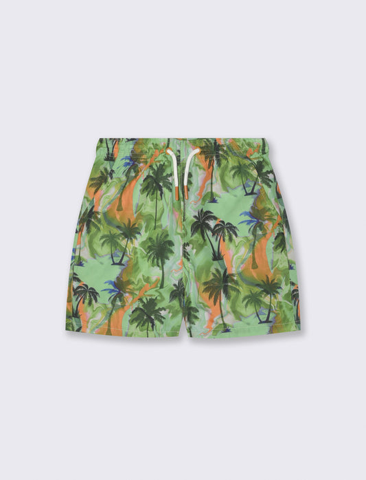 Summer patterned boxer shorts - Green