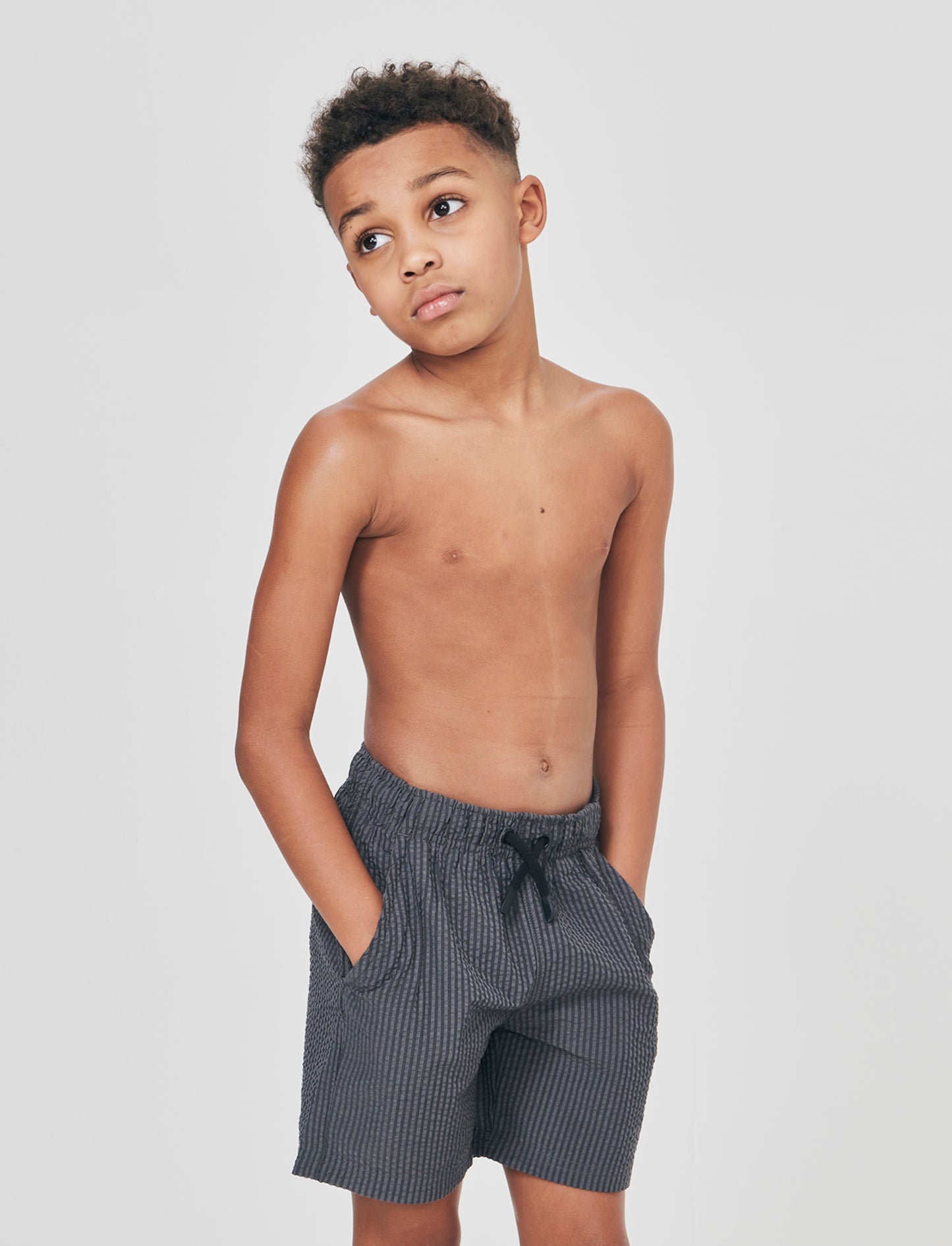 Striped seersucker boxer shorts - Pattern