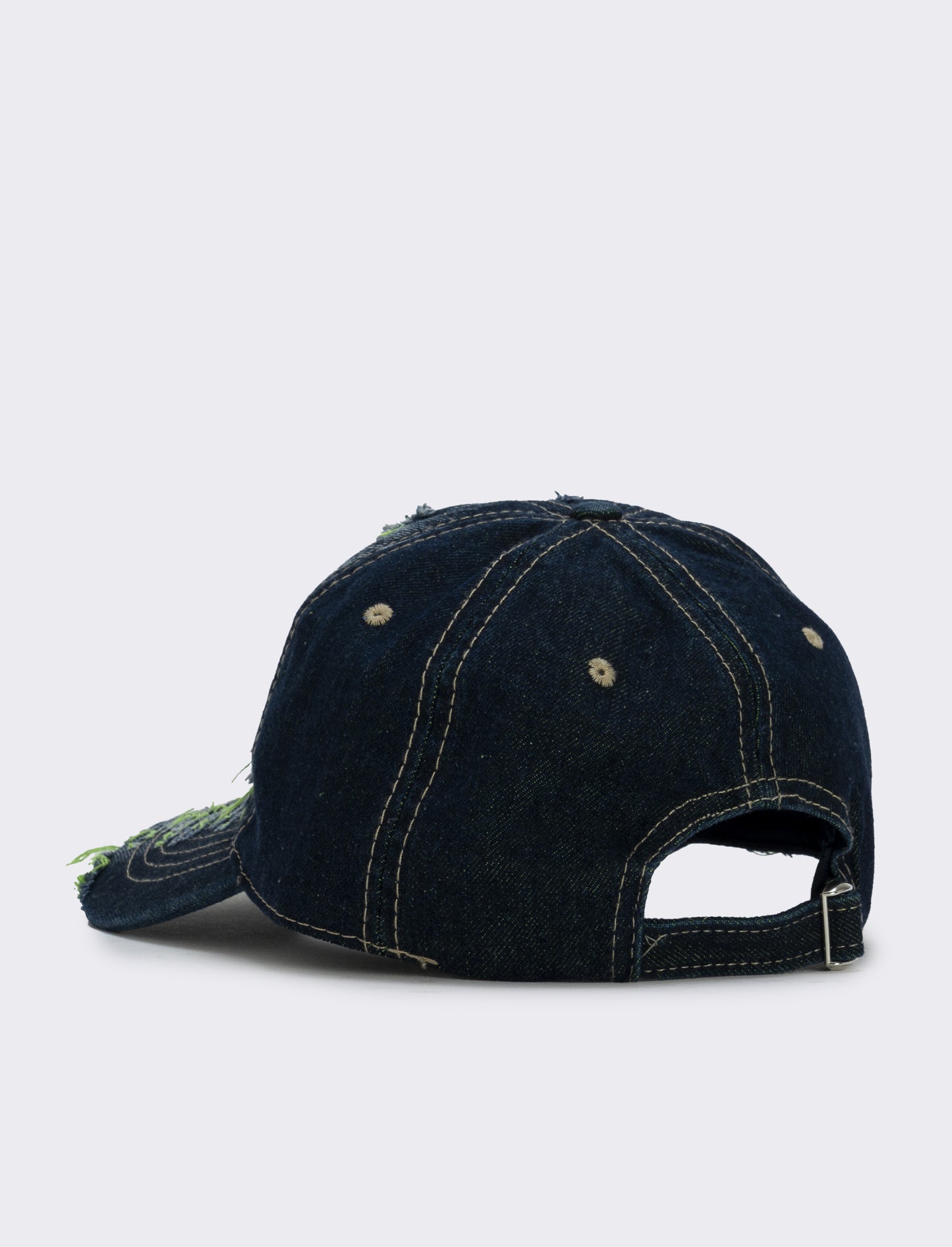 Cappello baseball con frange colorate - Verde