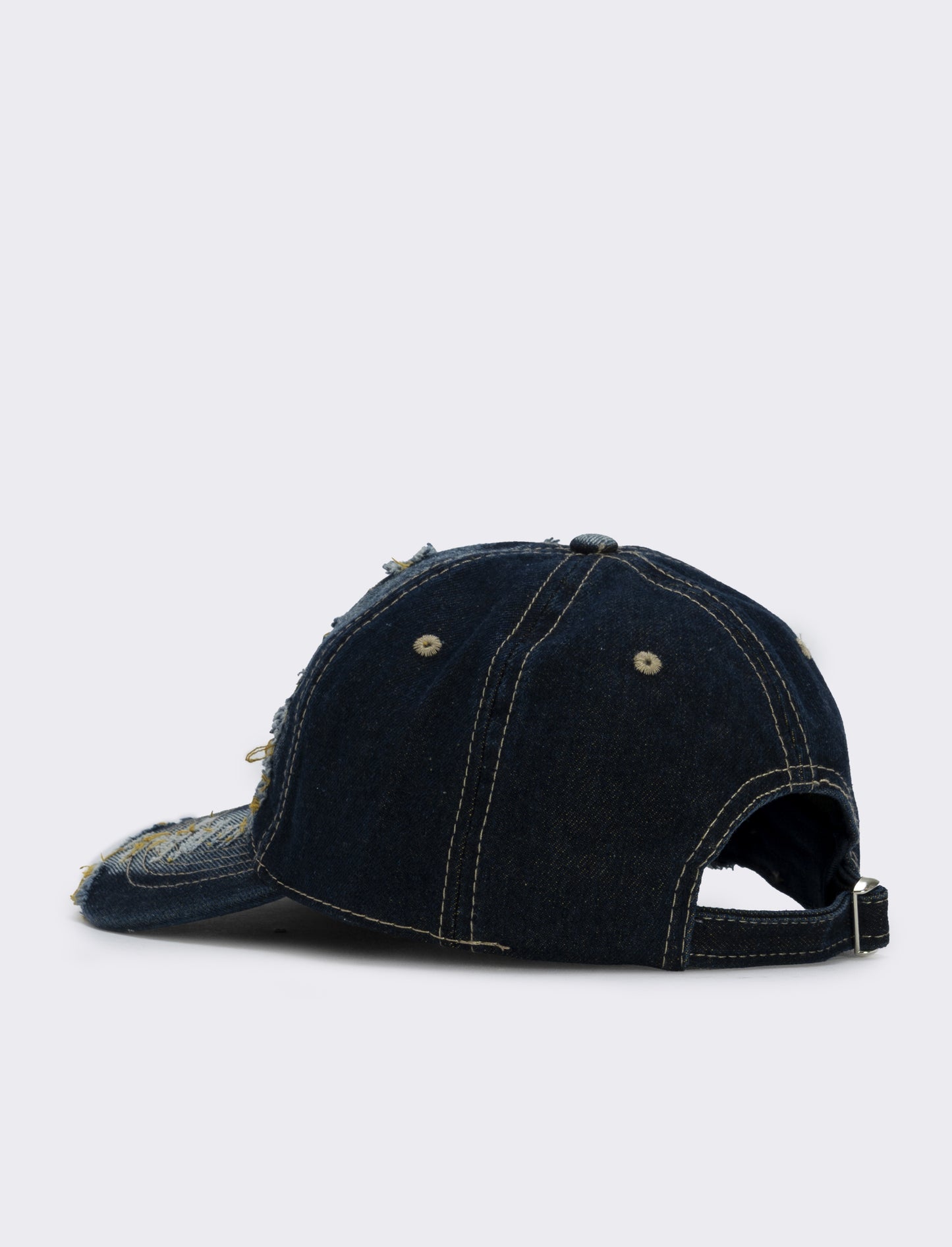 Baseball cap with colored fringes - Yellow