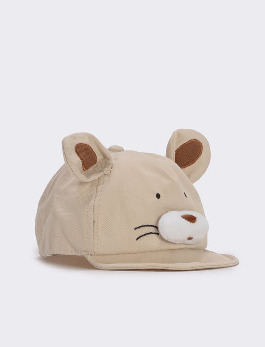 Cappello coniglietto con orecchie morbide - Beige
