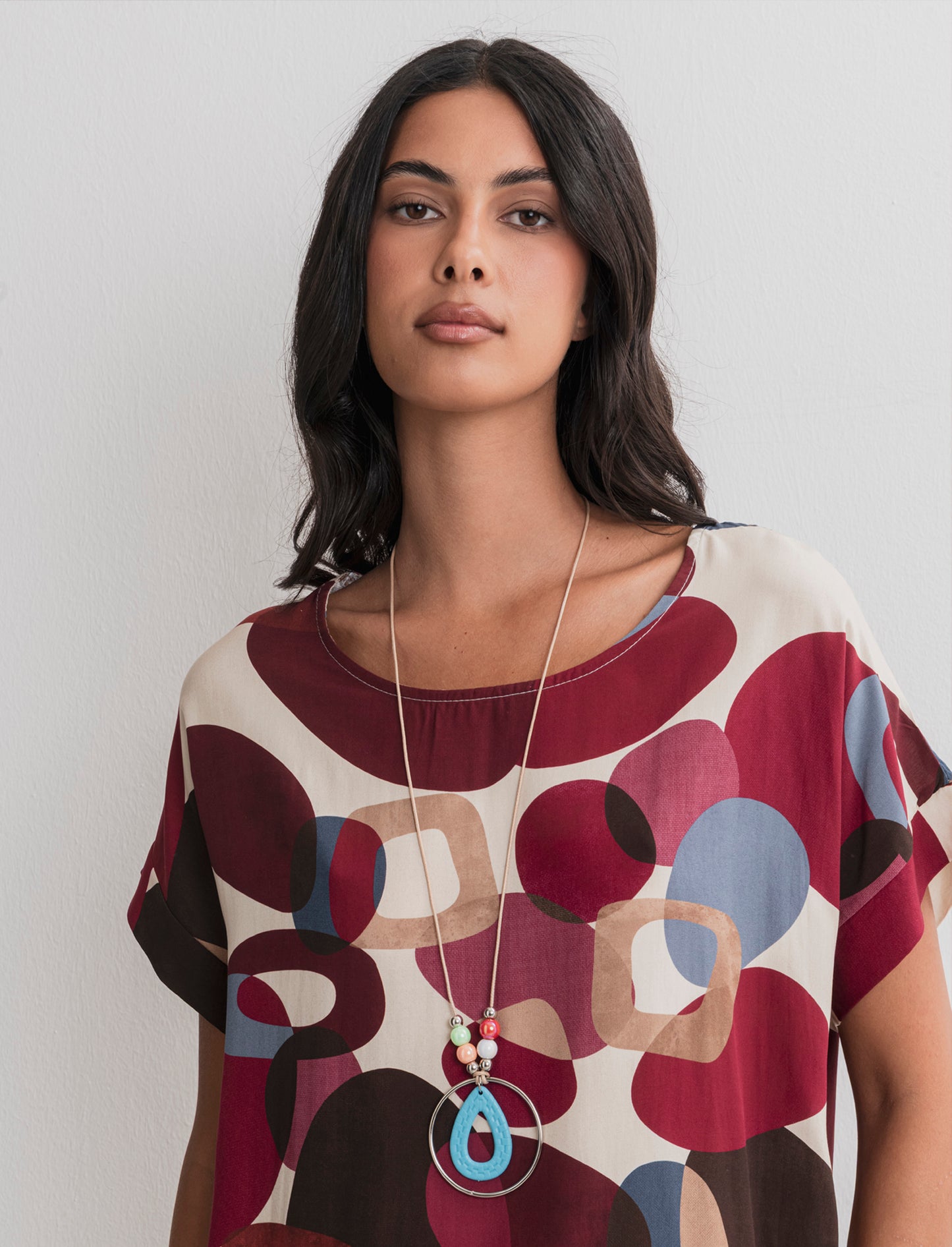 Casacca stampata con collana - Vinaccia