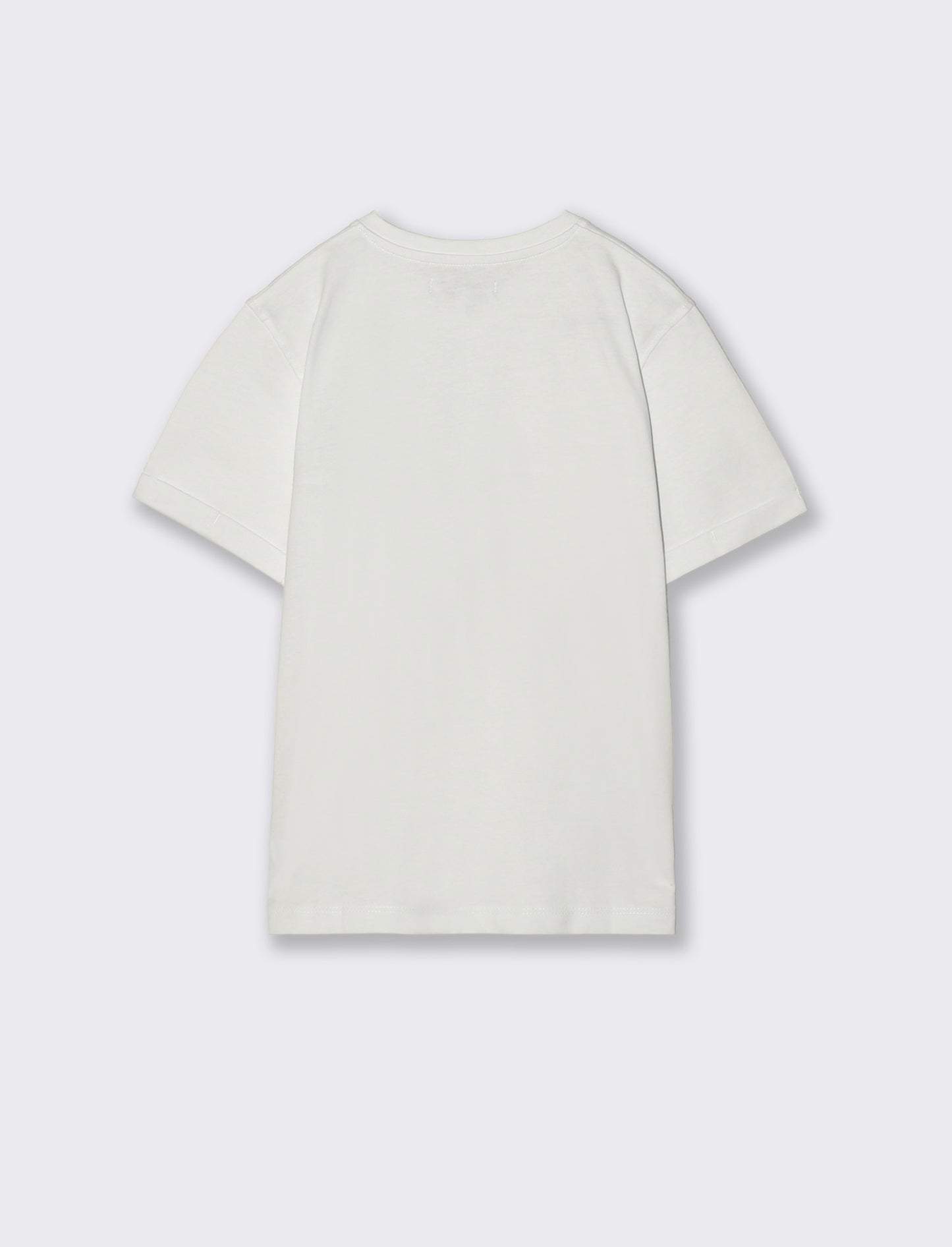T-shirt con taschino e risvolti chic - Bianco