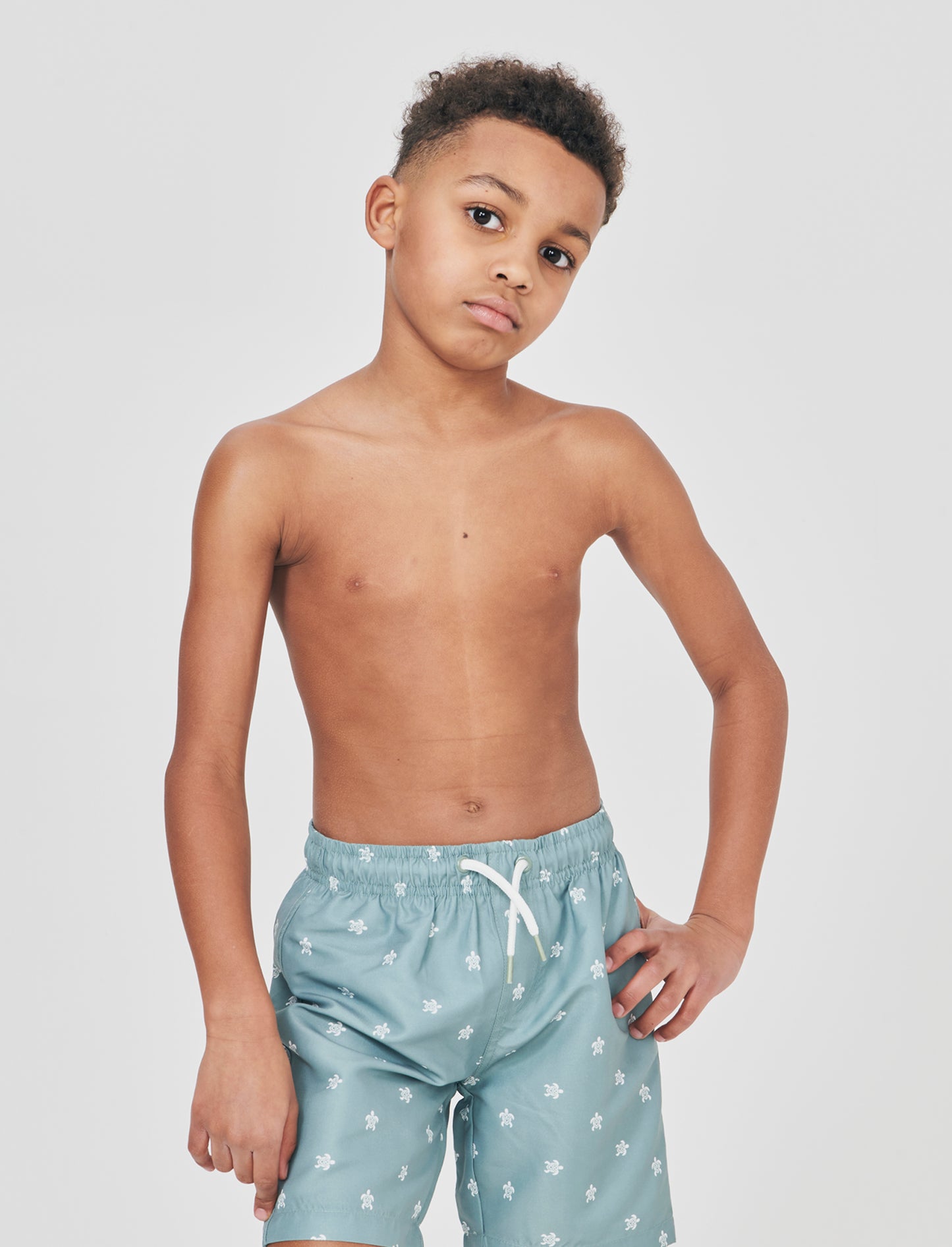 Solid color boxer shorts with fluorescent details - Green