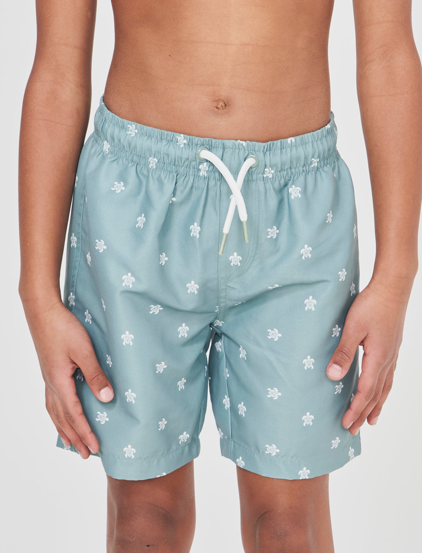 Solid color boxer shorts with fluorescent details - Green