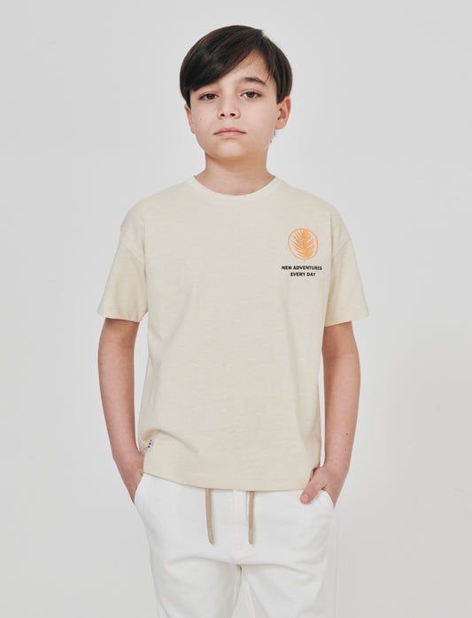 T-Shirt con stampe per ogni occasione - Beige