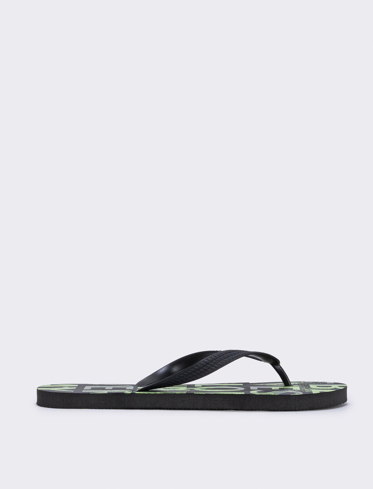 Infradito lettering da uomo - Nero