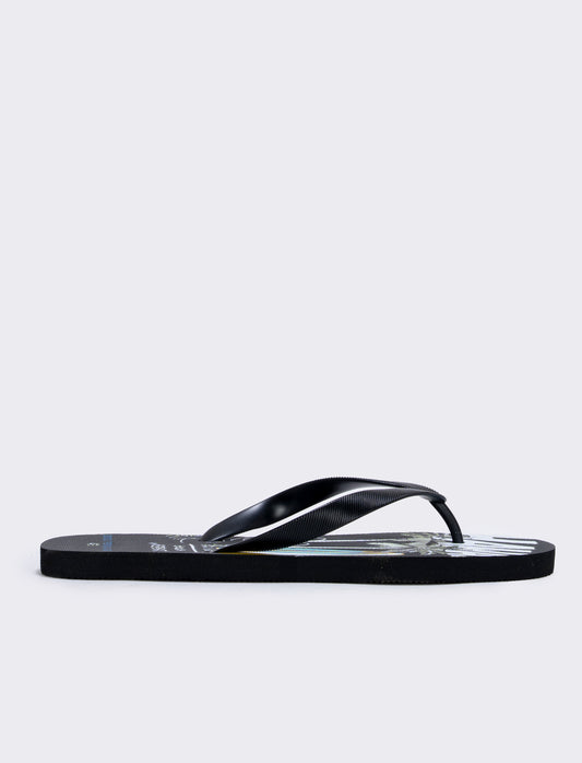 Infradito Surf Beach da uomo in pvc - Nero