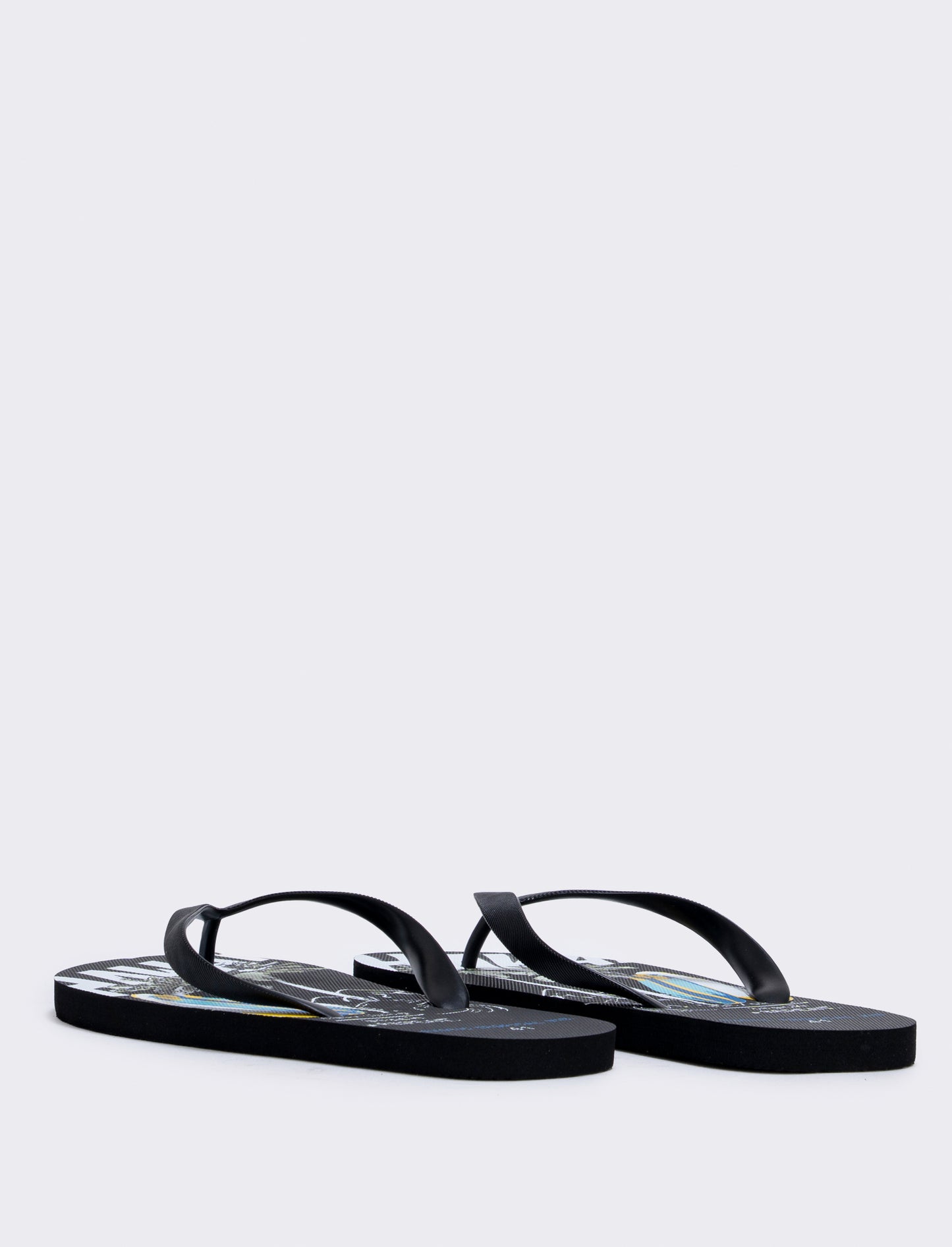 Infradito con stampa Surf Beach da uomo - Nero