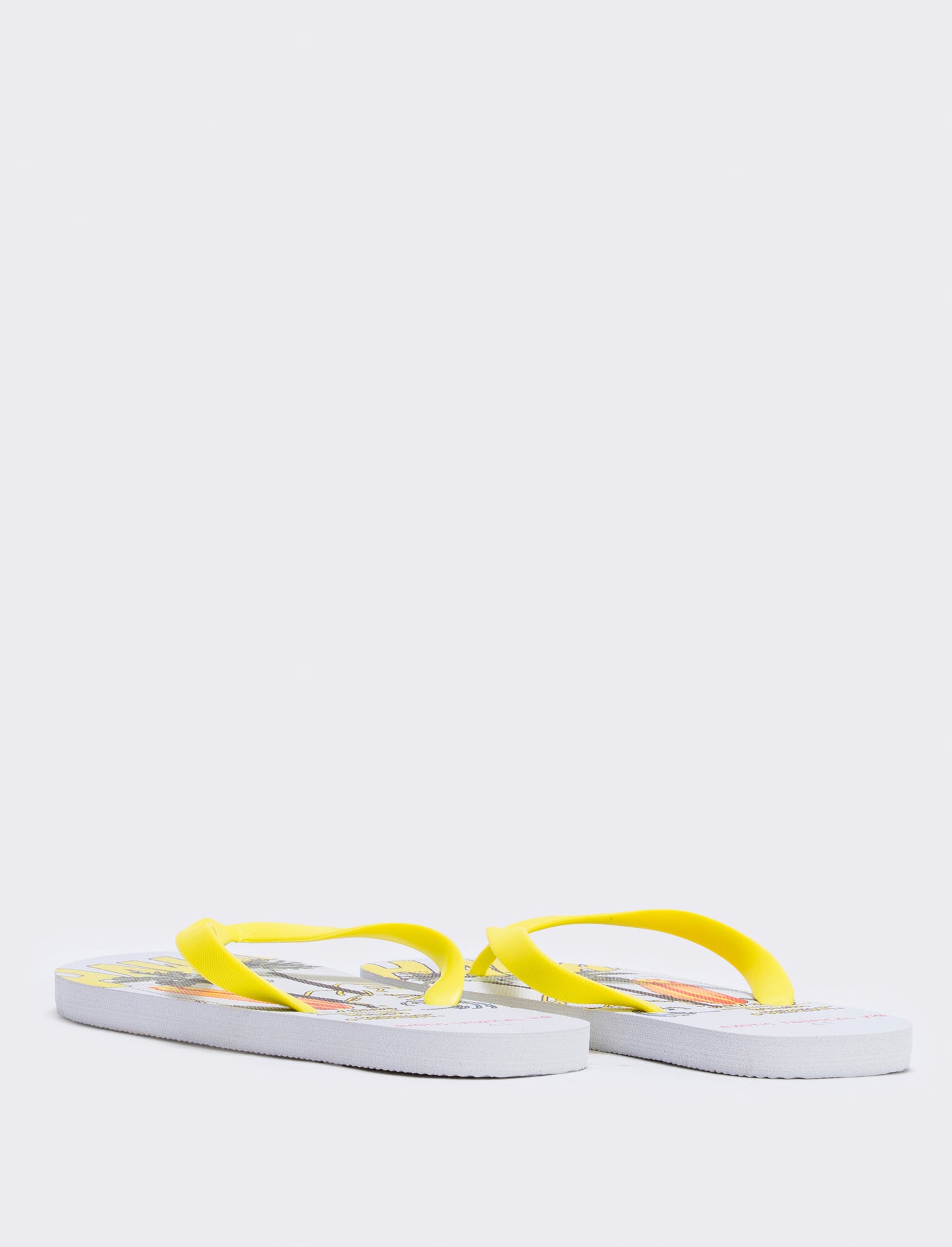 Infradito con stampa Surf Beach da uomo - Bianco