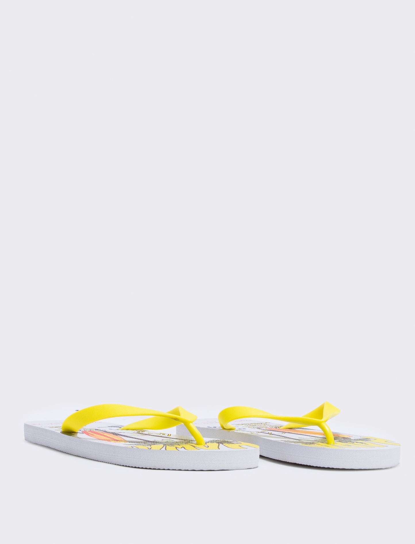 Infradito con stampa Surf Beach da uomo - Bianco