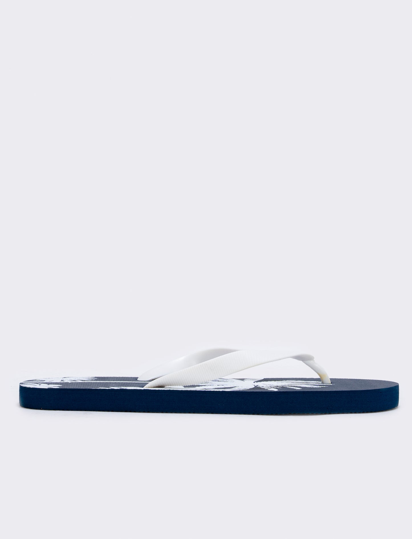 Infradito con stampa palme da uomo - Bianco