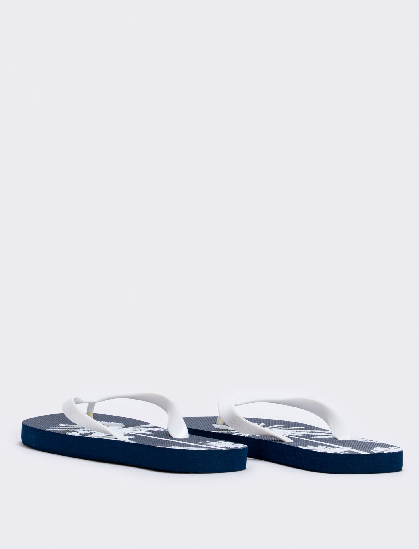 Infradito con stampa palme da uomo - Bianco