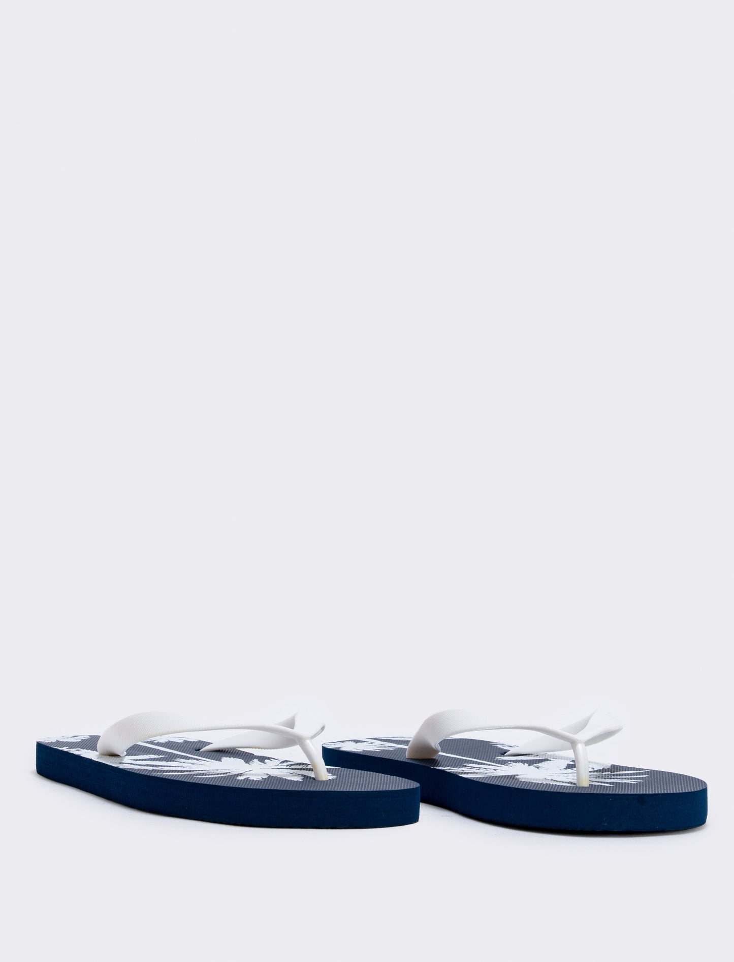 Infradito con stampa palme da uomo - Bianco