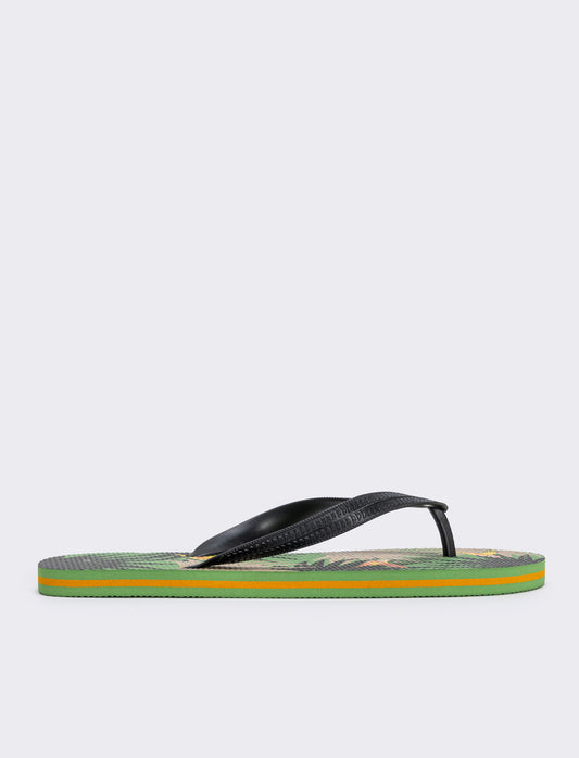 Infradito tropicali da uomo in pvc - Nero