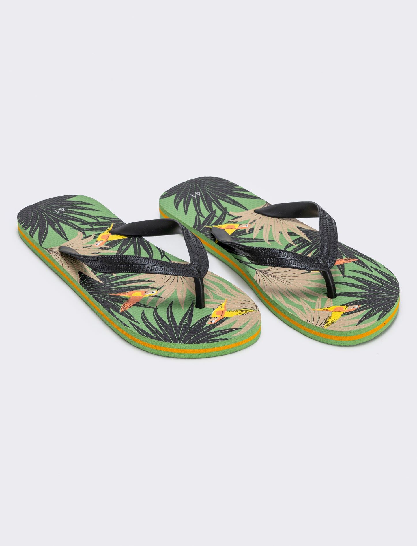 Infradito tropicali da uomo in pvc - Nero