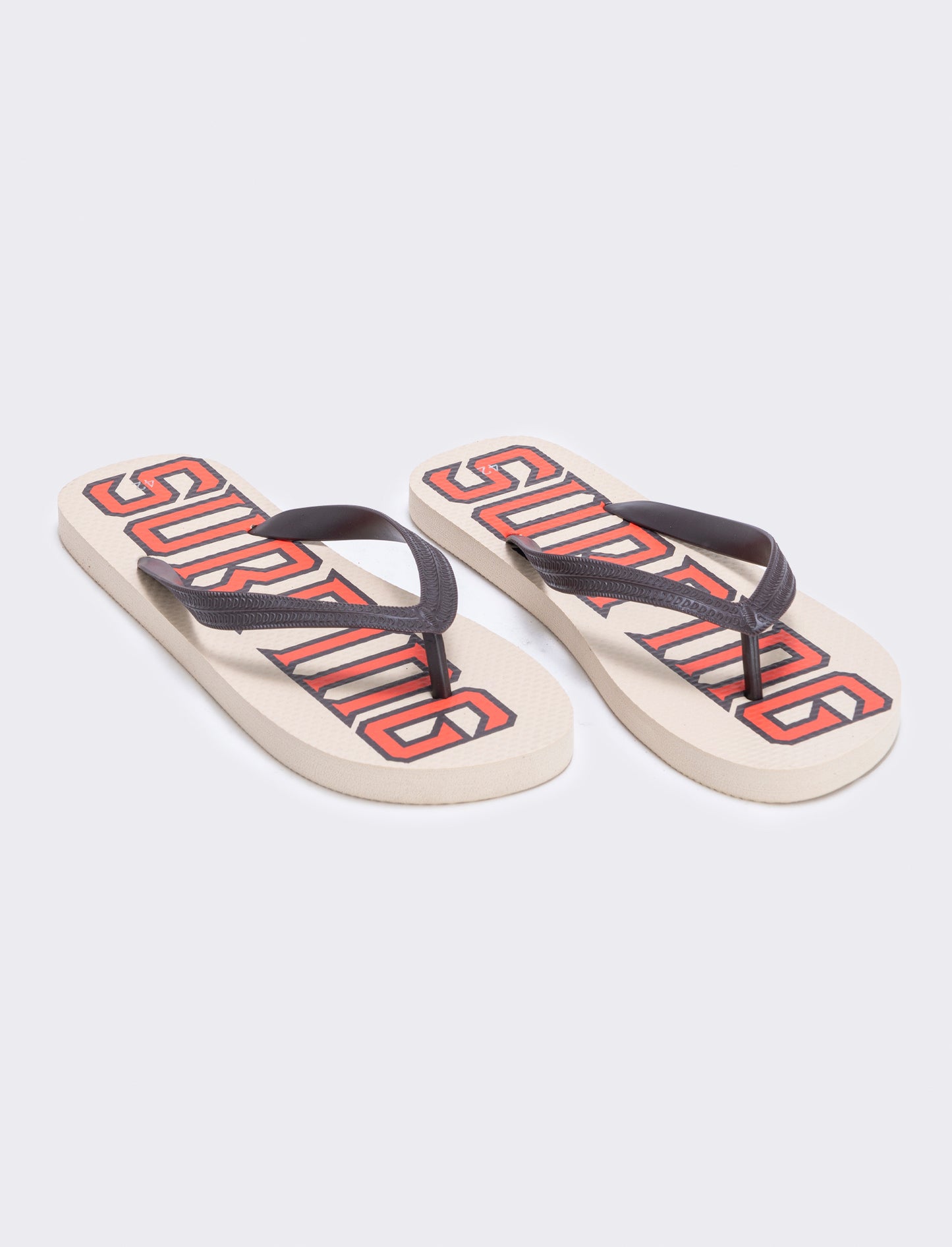 Men's PVC Surfing Flip-Flops - Orange