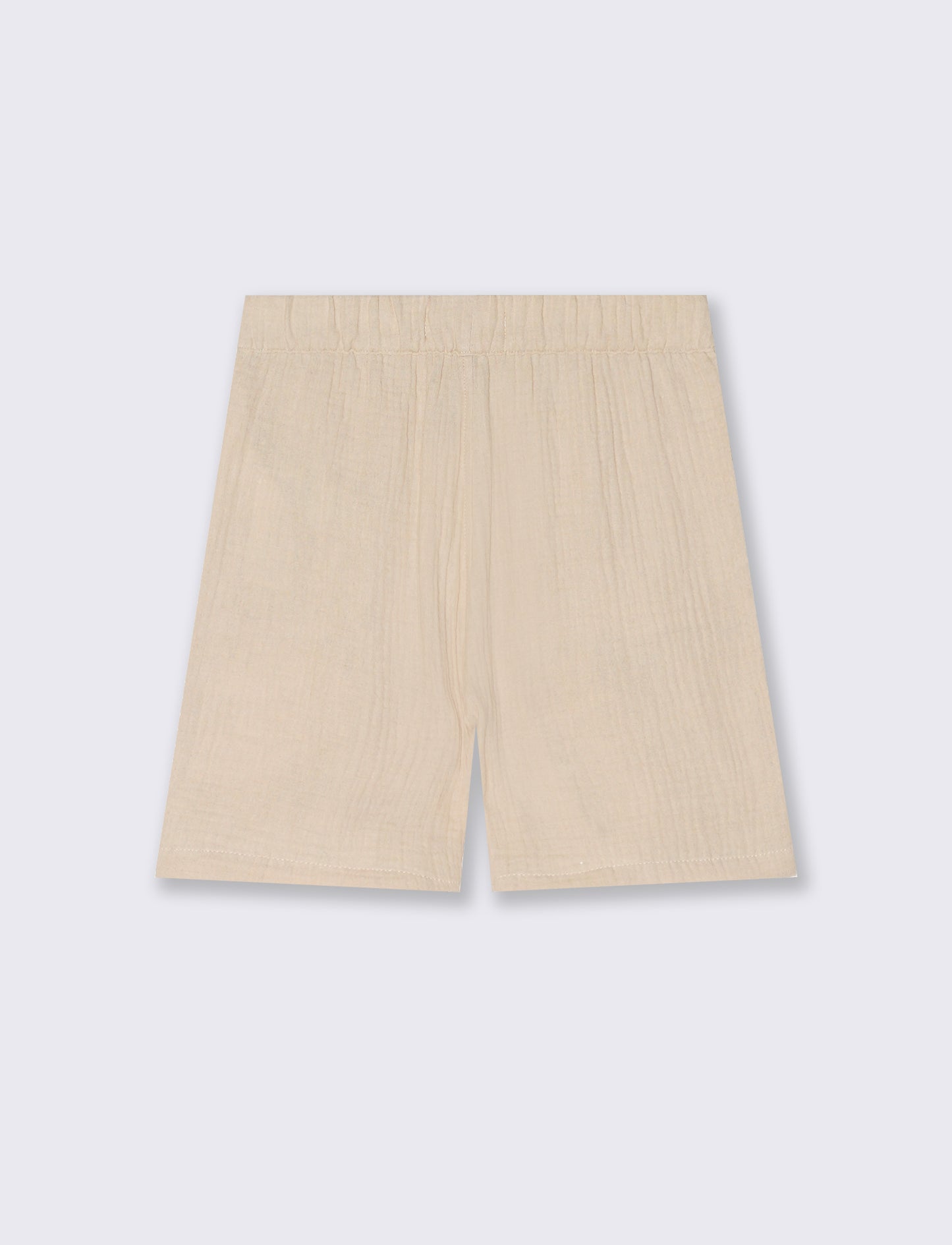 Bermuda estivi in cotone e stamigna - Beige