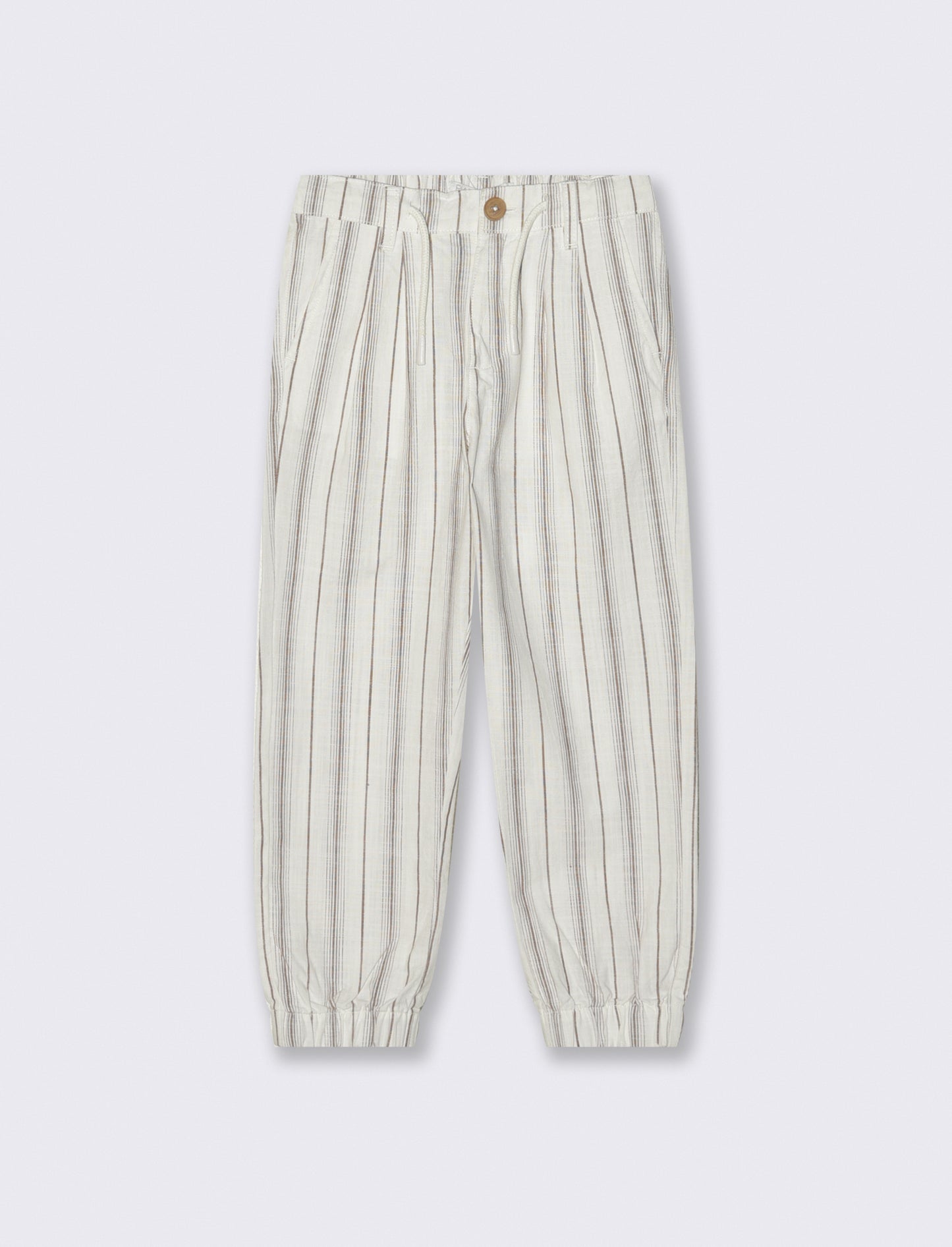 Striped summer cotton jogger pants - Pattern