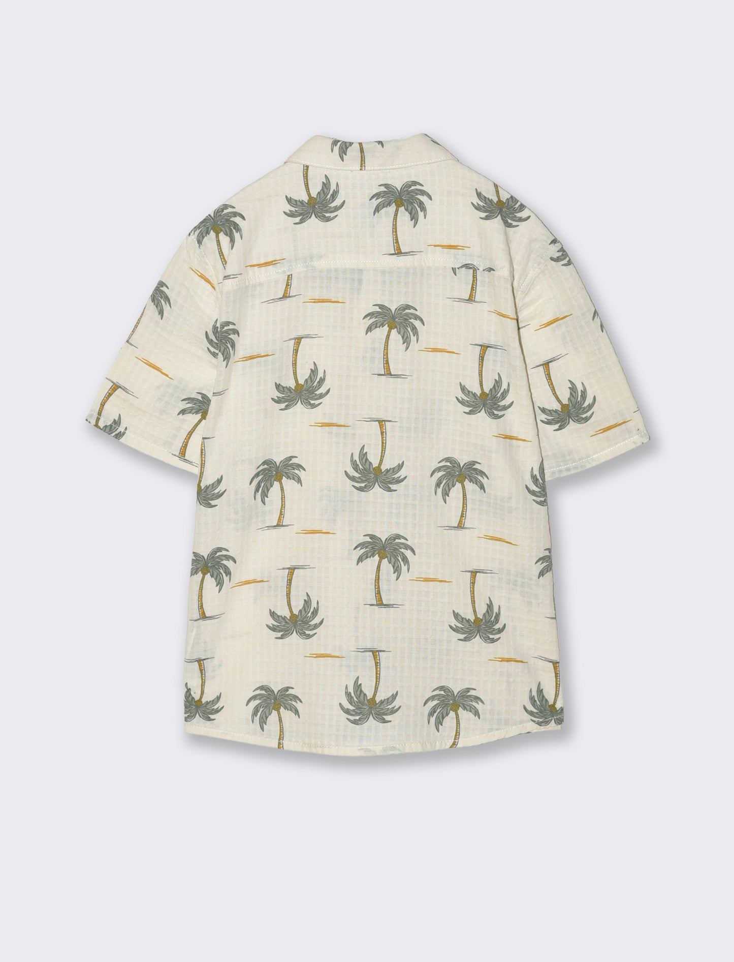 Camicia stampata maniche corte in cotone - Fantasia