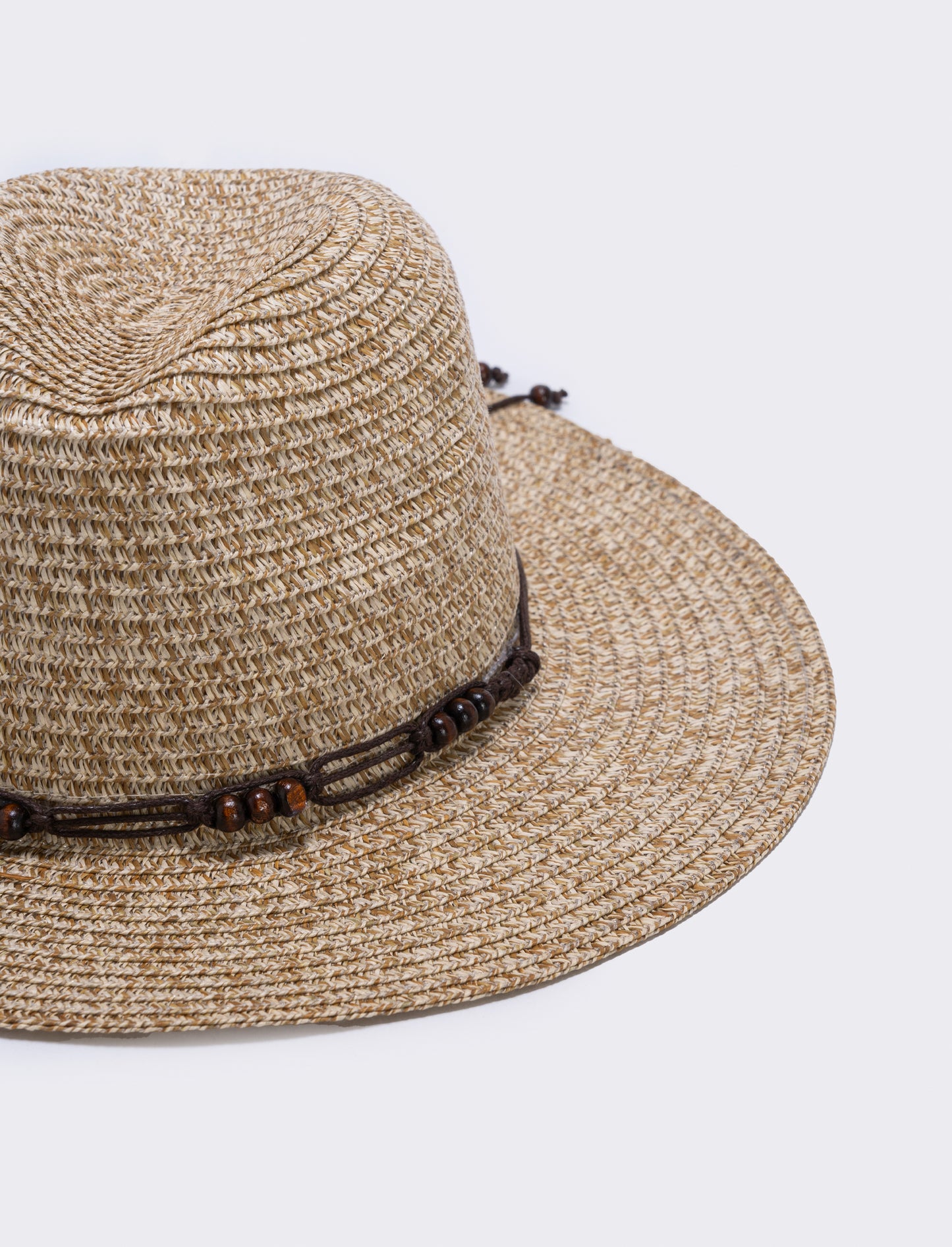 Cappello uomo paglia falda larga - Beige