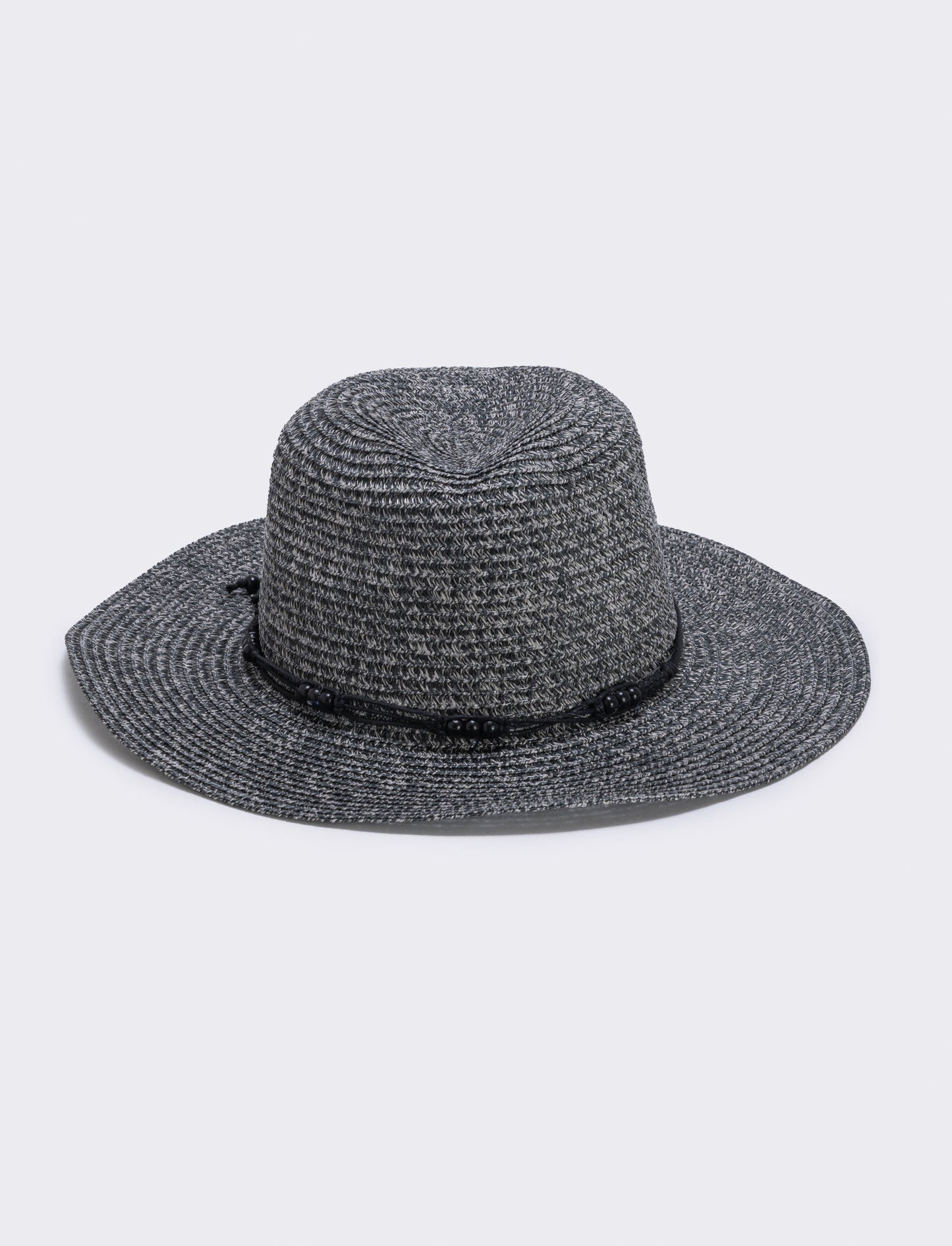 Cappello uomo paglia falda larga - Nero