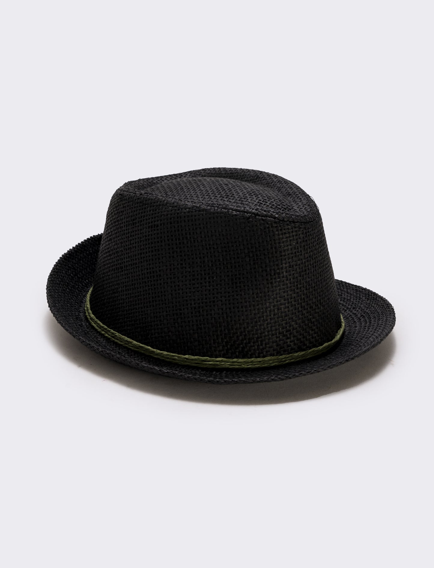 Cappello in paglia per uomo elegante - Nero