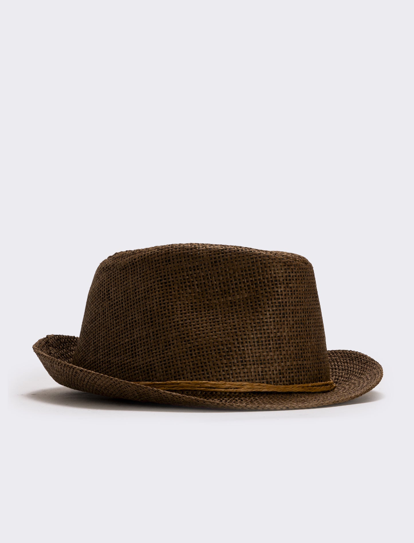 Elegant straw hat for men - Brown