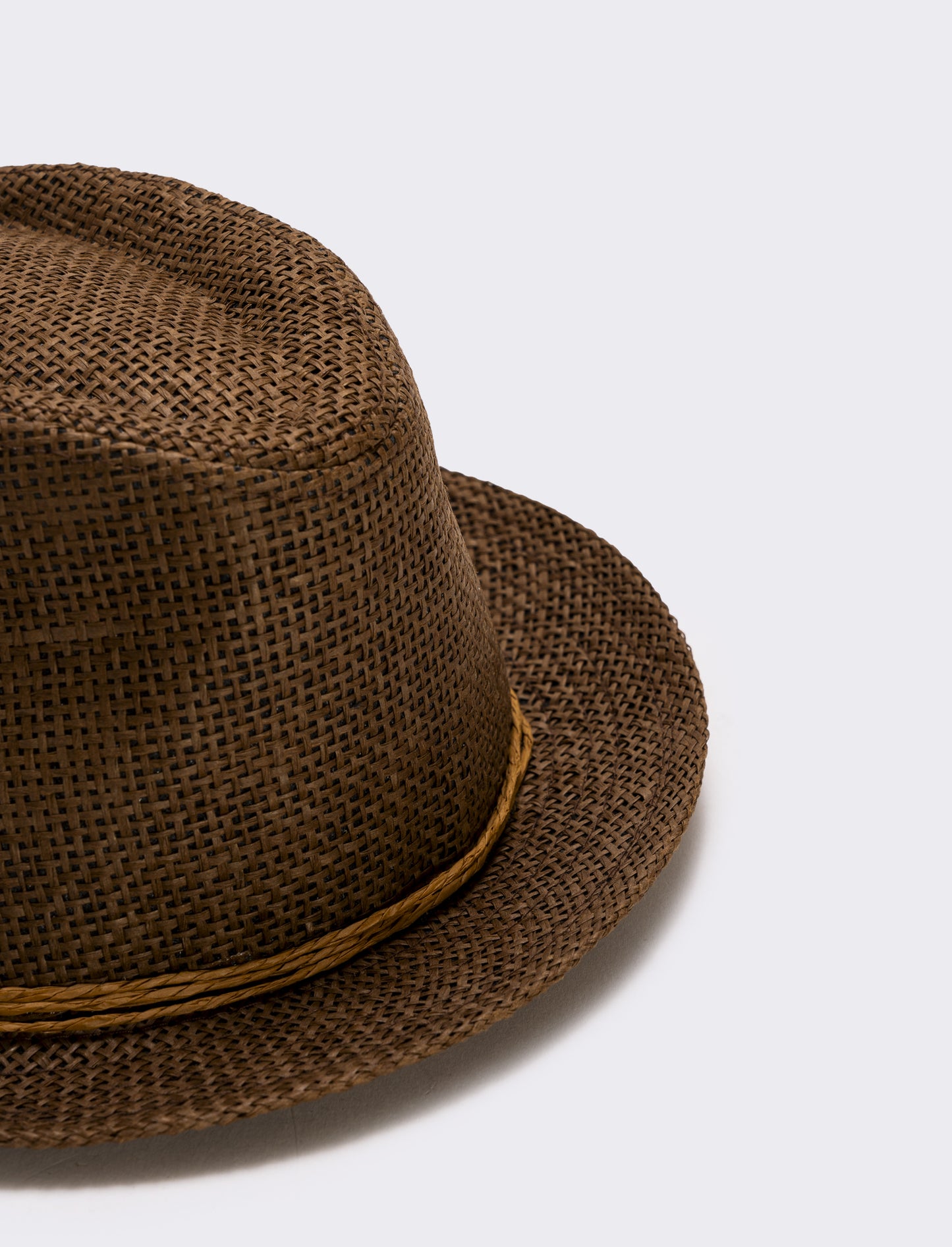 Elegant straw hat for men - Brown